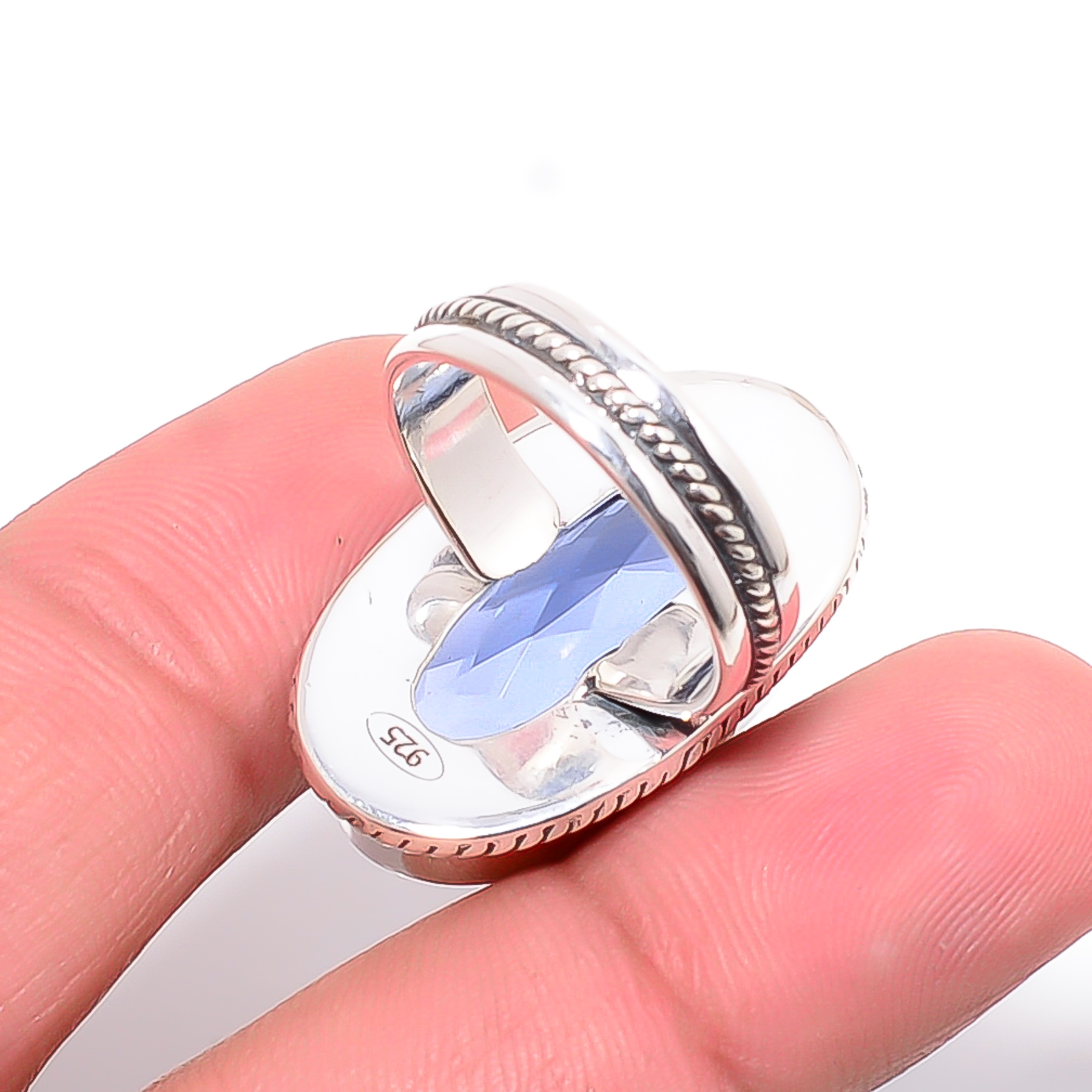 Tanzanite - Simulated 925 Sterling Silver Ring
