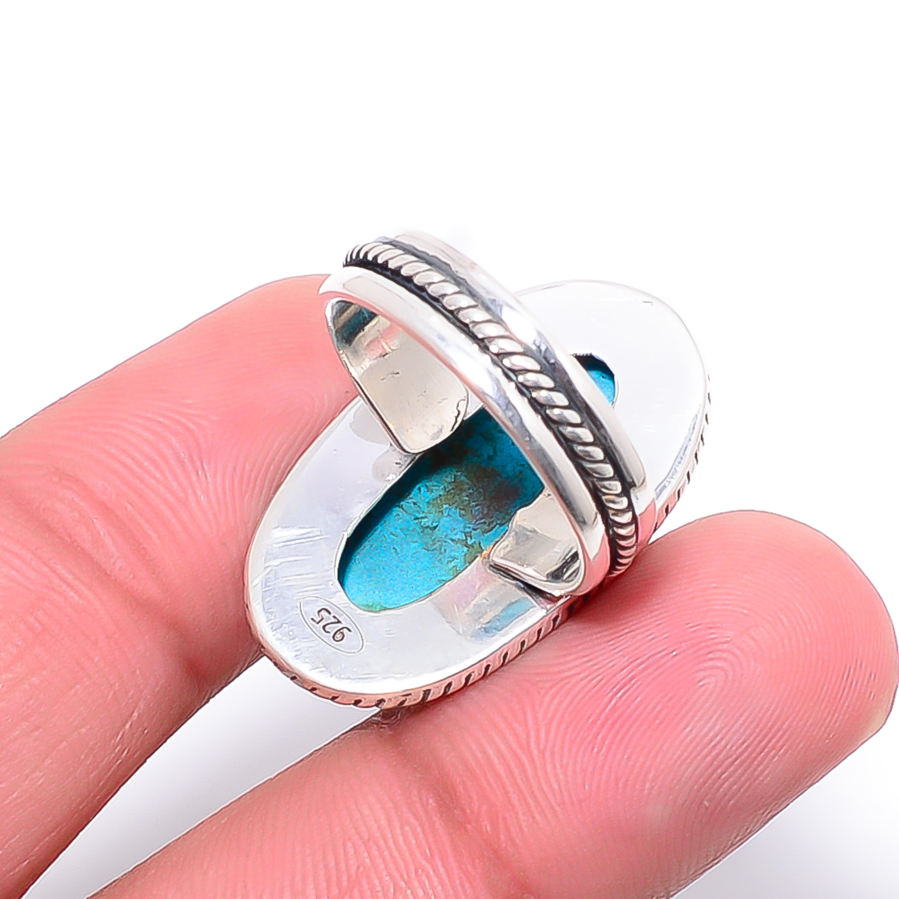 Magnesite Turquoise 925 Sterling Silver Ring