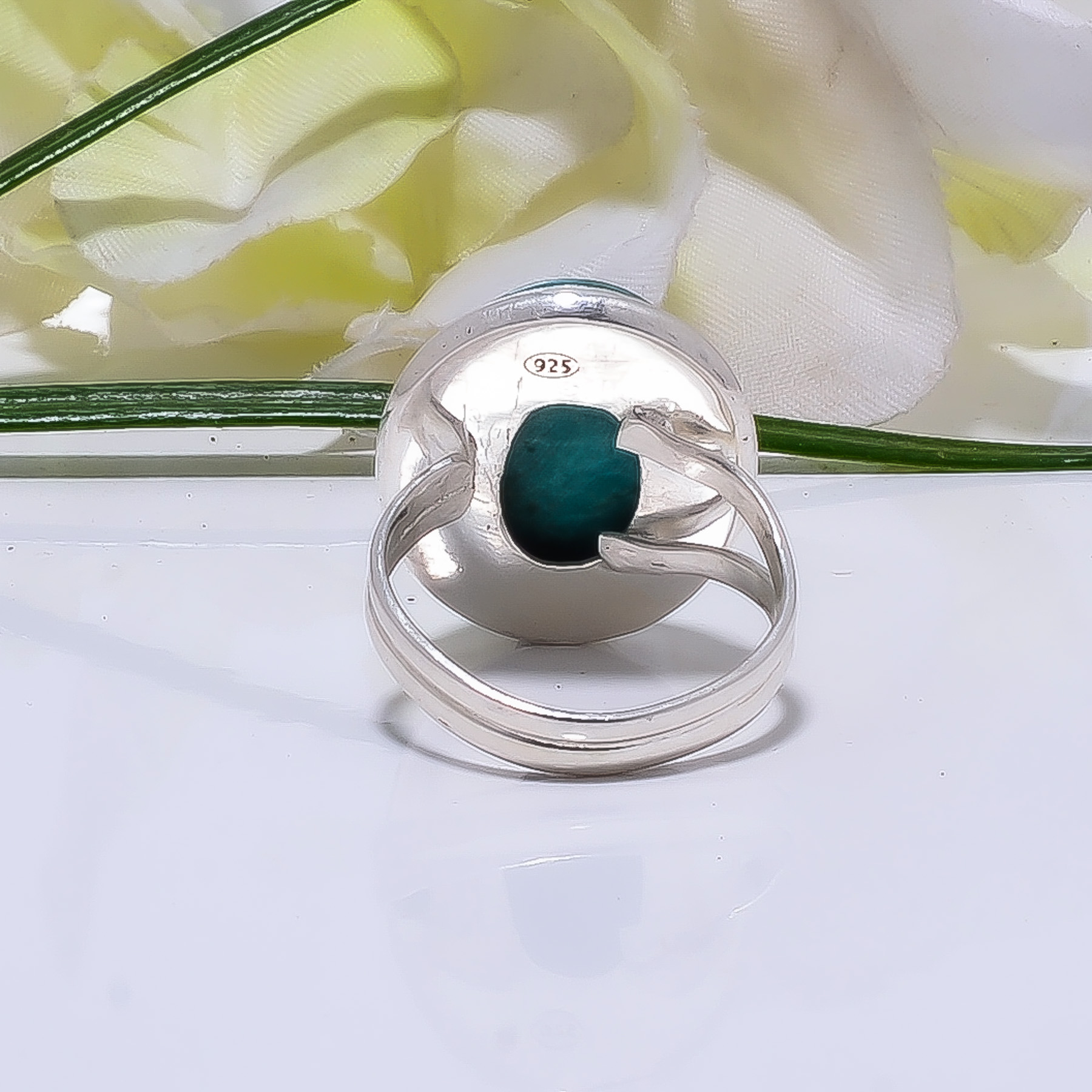 Turquoise - Tibet Gemstone 925 Sterling Silver Ring