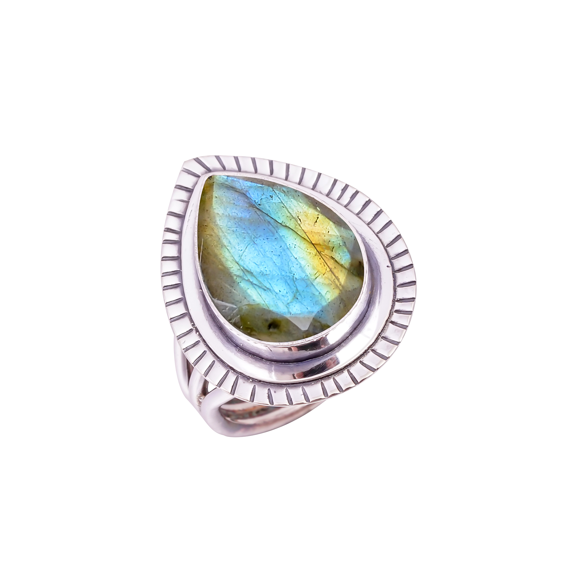 Labradorite - Madagascar Gemstone 925 Sterling Silver Ring