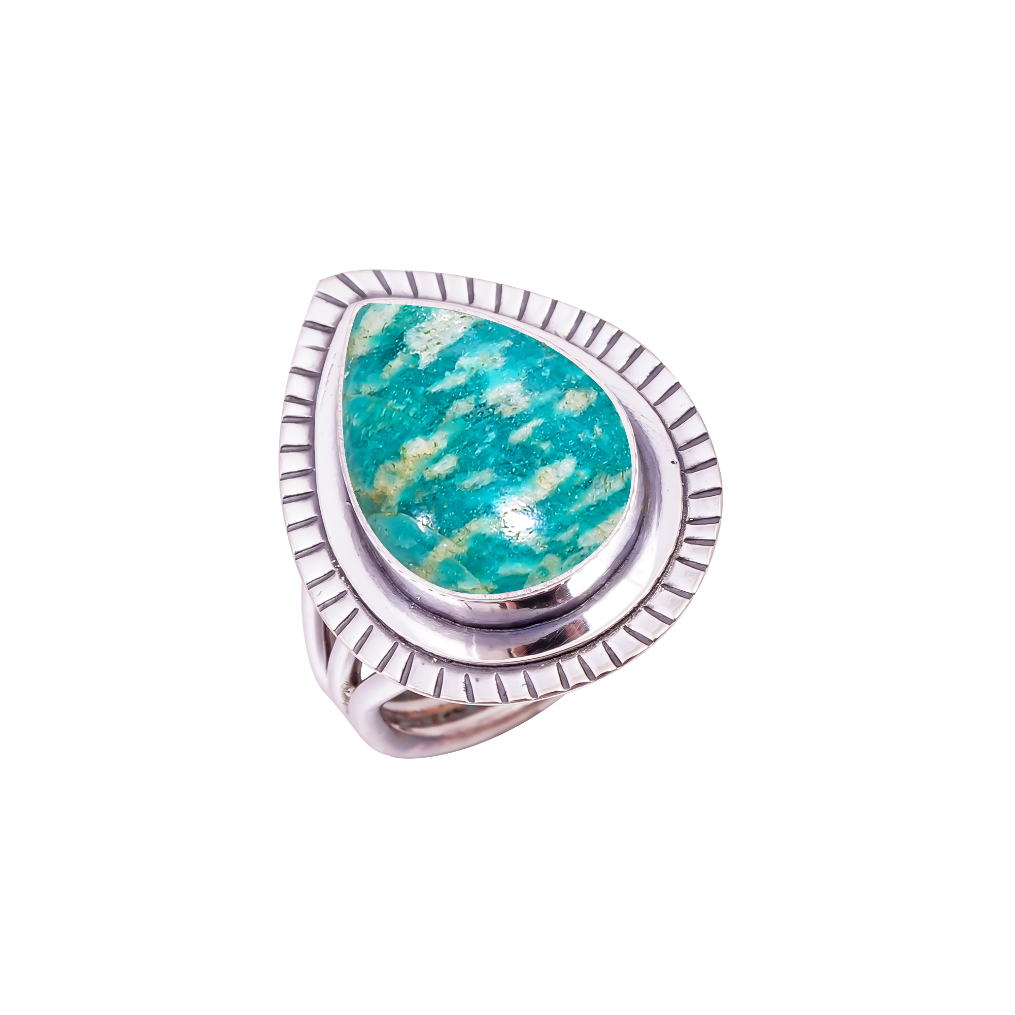 Amazonite - Colorado Mines Gemstone 925 Sterling Silver Ring