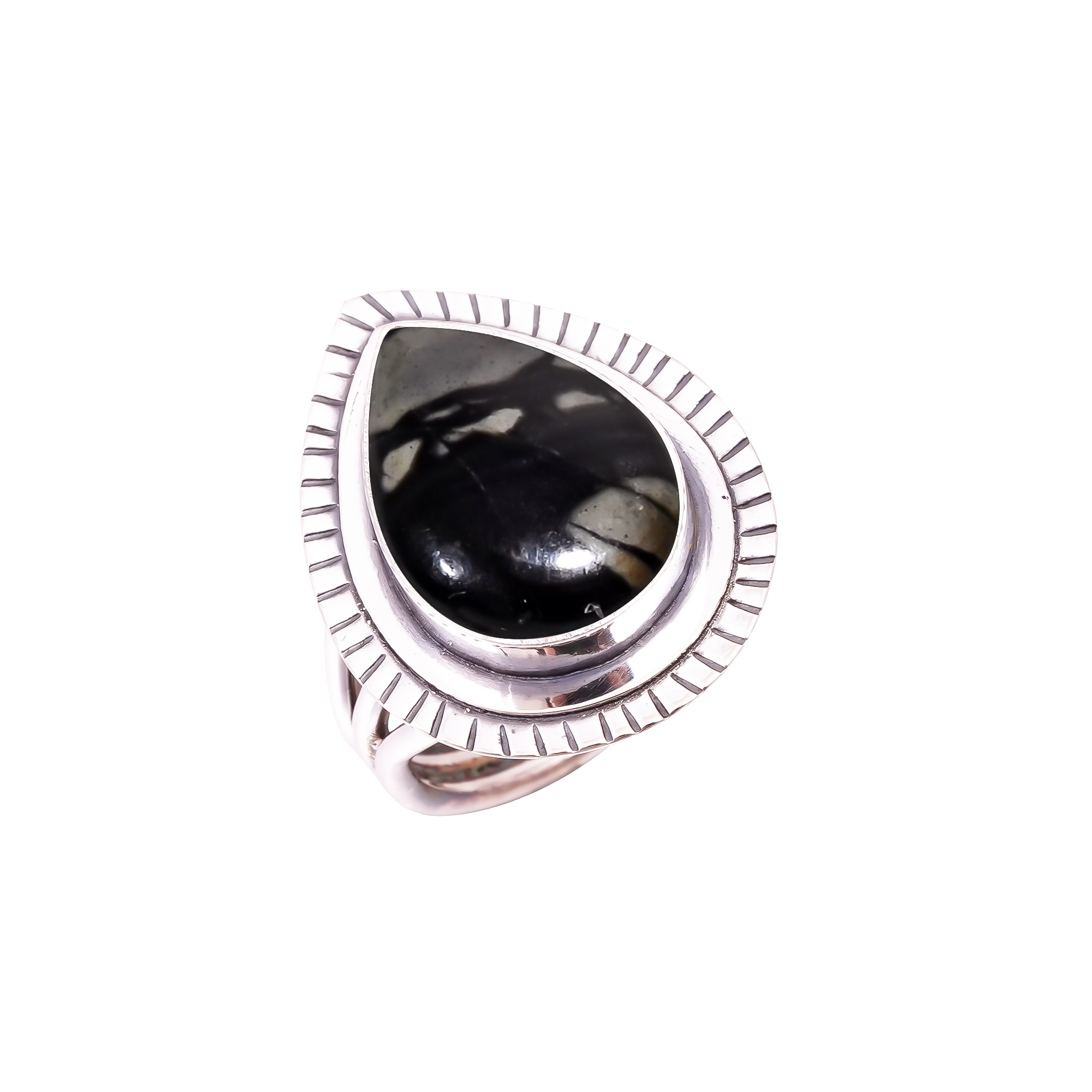 Picasso Jasper - Utah Gemstone 925 Sterling Silver Ring
