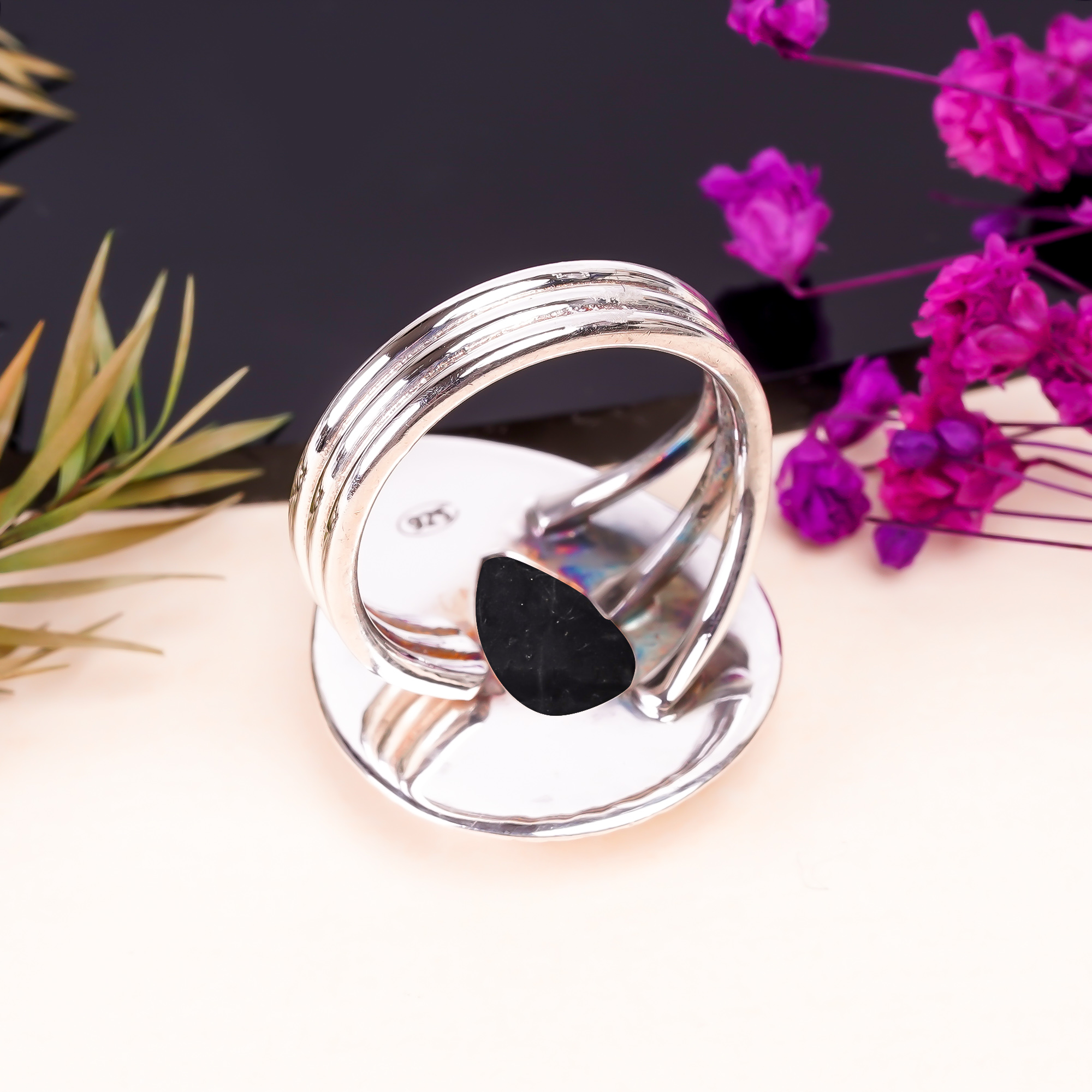 Picasso Jasper - Utah Gemstone 925 Sterling Silver Ring