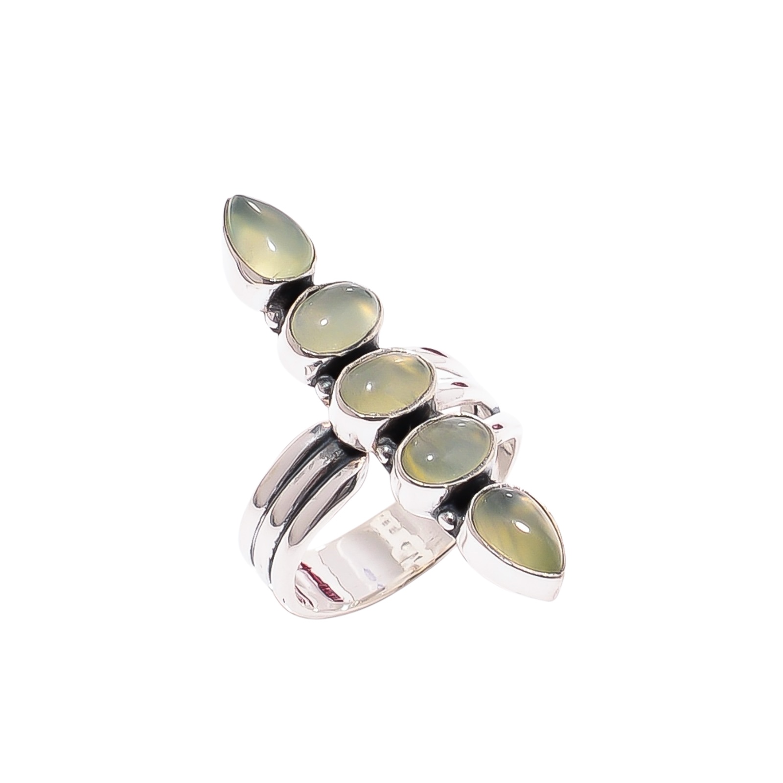 Prehnite - South Africa  & Prehnite - South Africa 925 Sterling Silver Ring