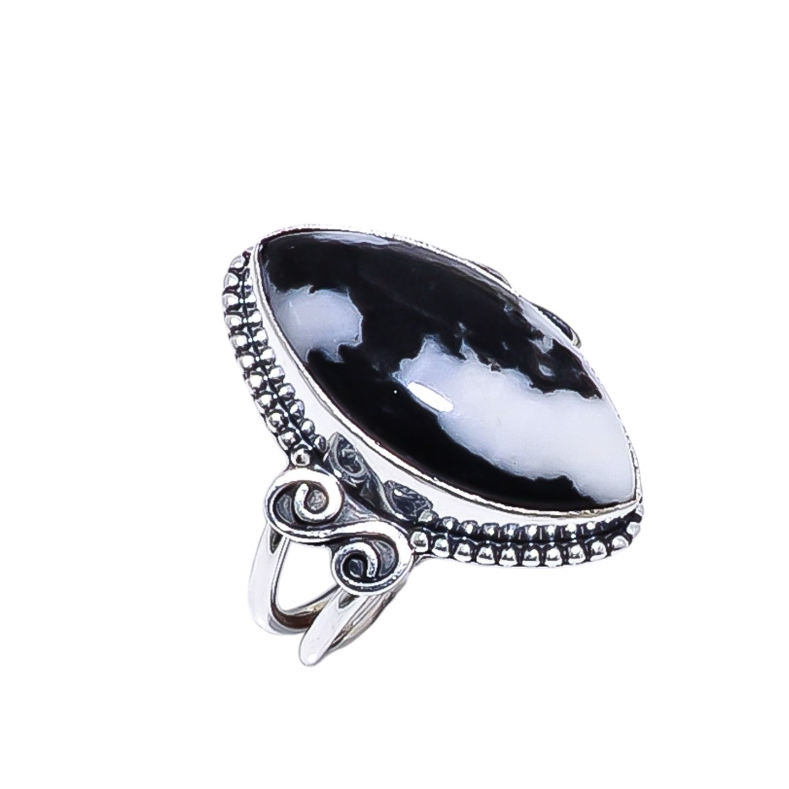 White Buffalo Turquoise - Nevada Gemstone 925 Sterling Silver Ring