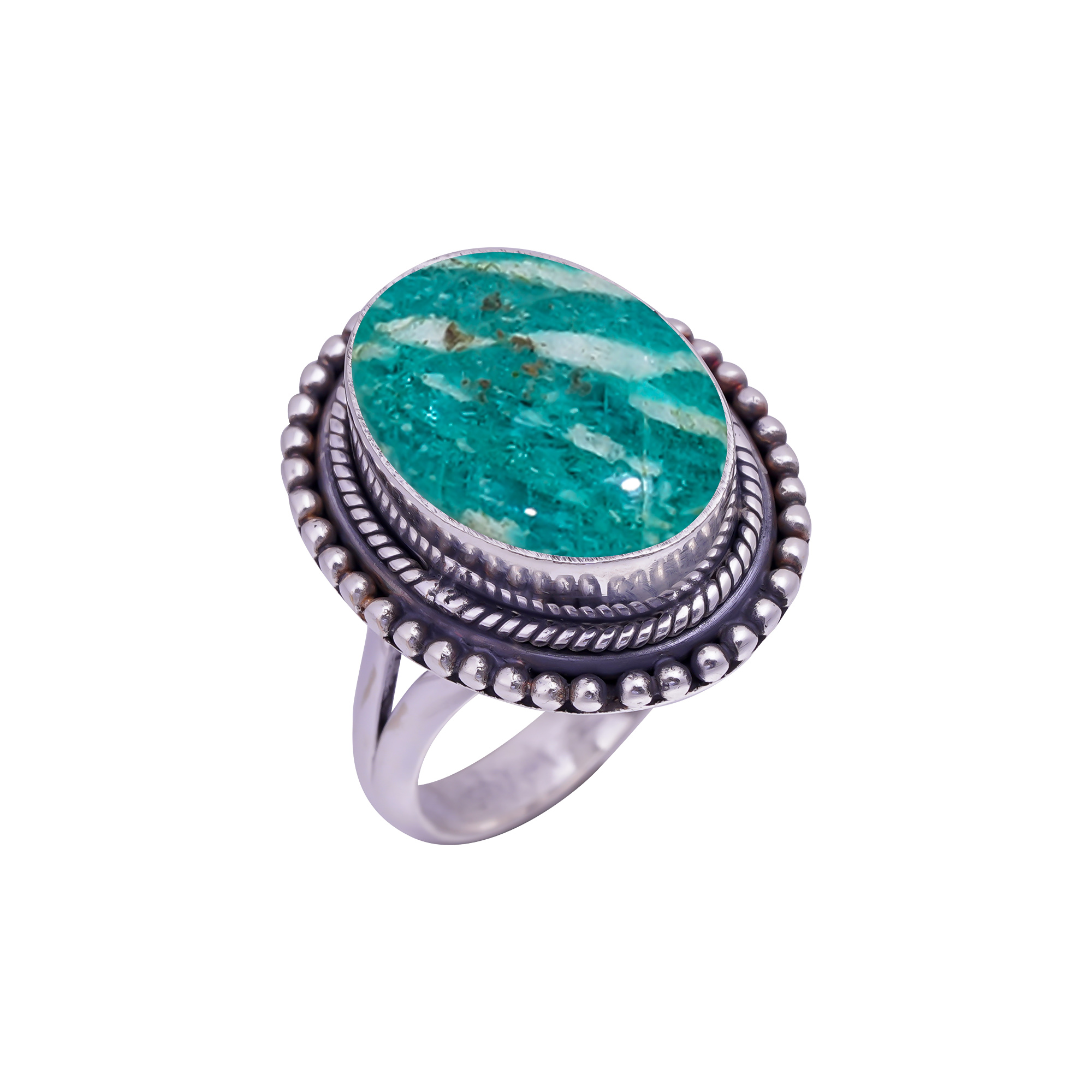 Amazonite - Colorado Mines Gemstone 925 Sterling Silver Ring