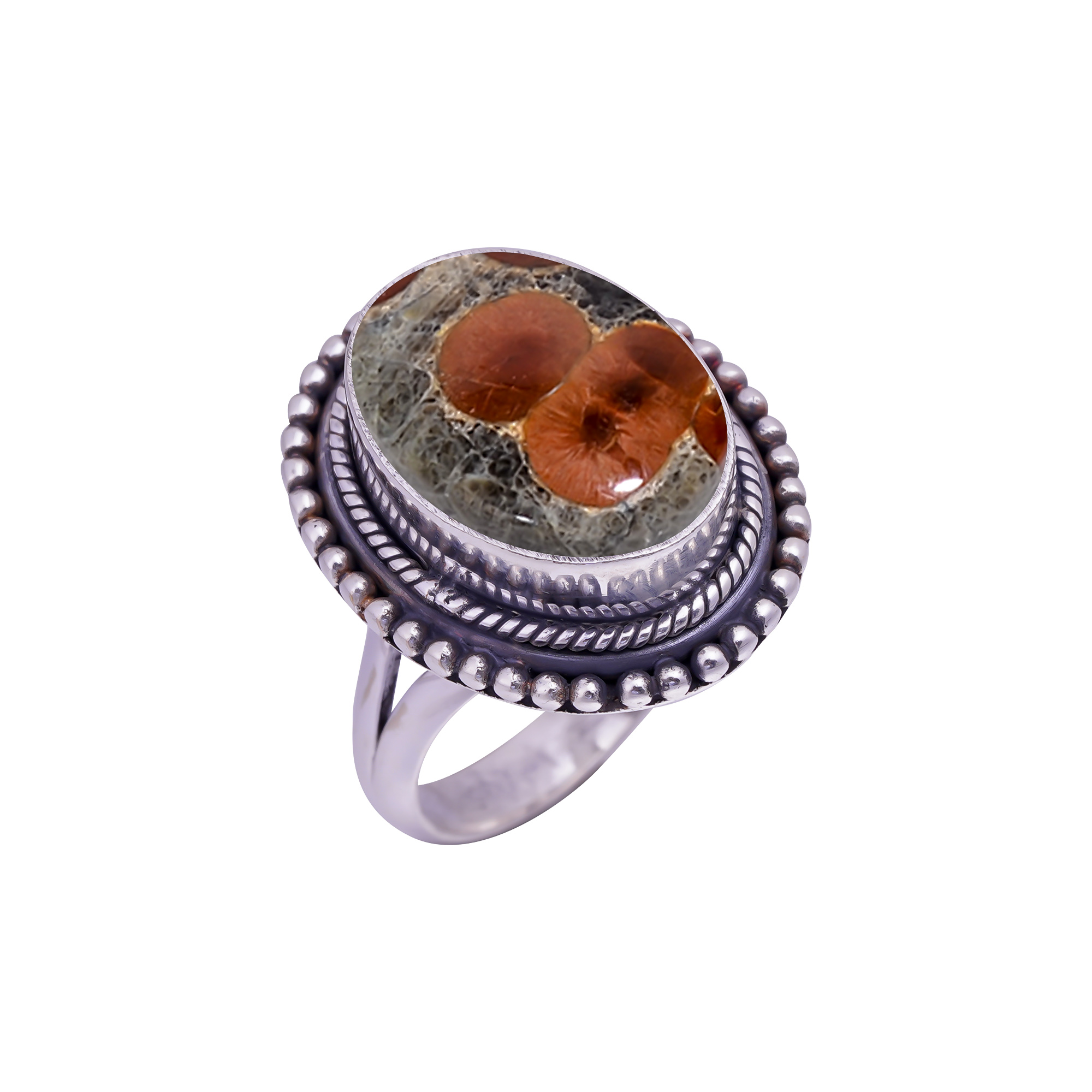 Peanut Obsidian - Sonora Gemstone 925 Sterling Silver Ring