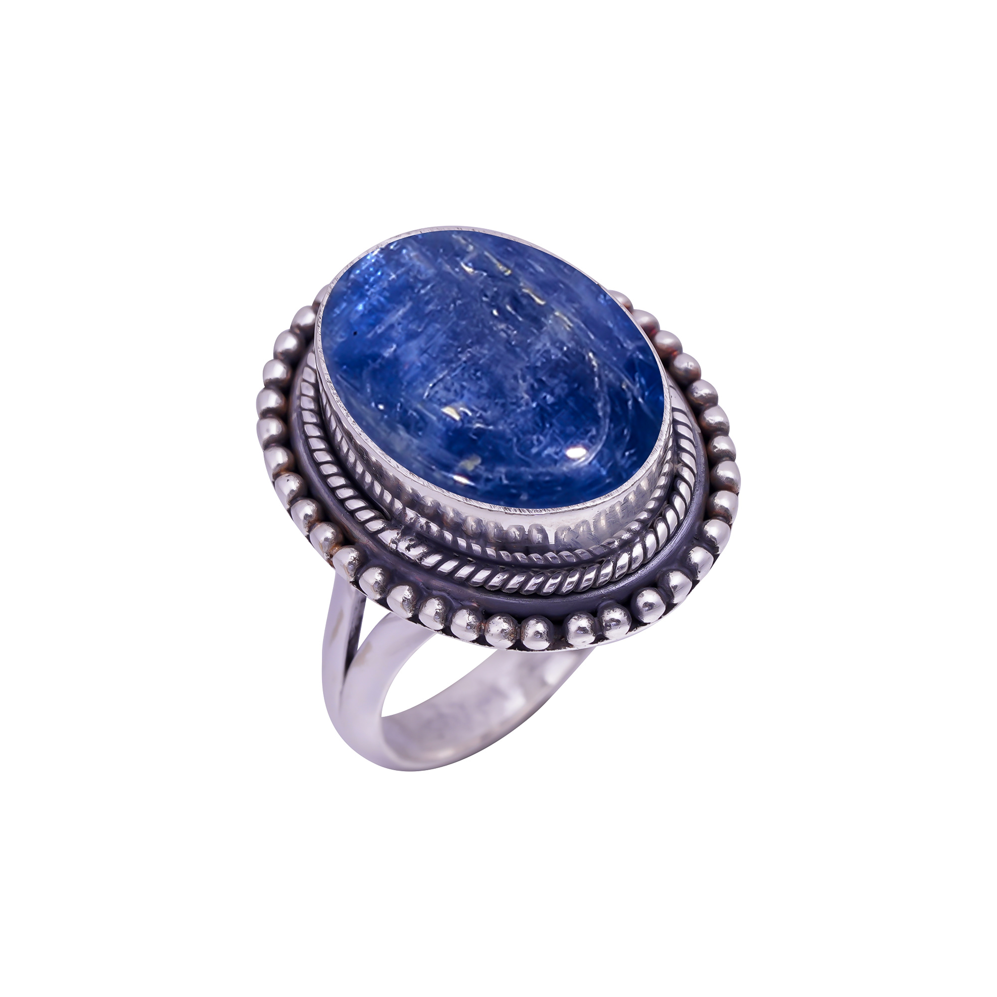 Kyanite - Nepal Gemstone 925 Sterling Silver Ring