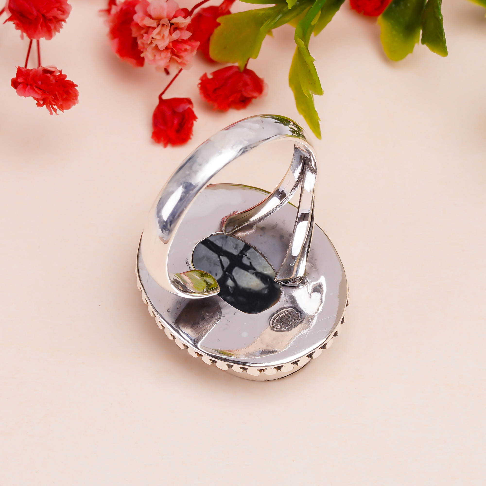 Picasso Jasper - Utah Gemstone 925 Sterling Silver Ring