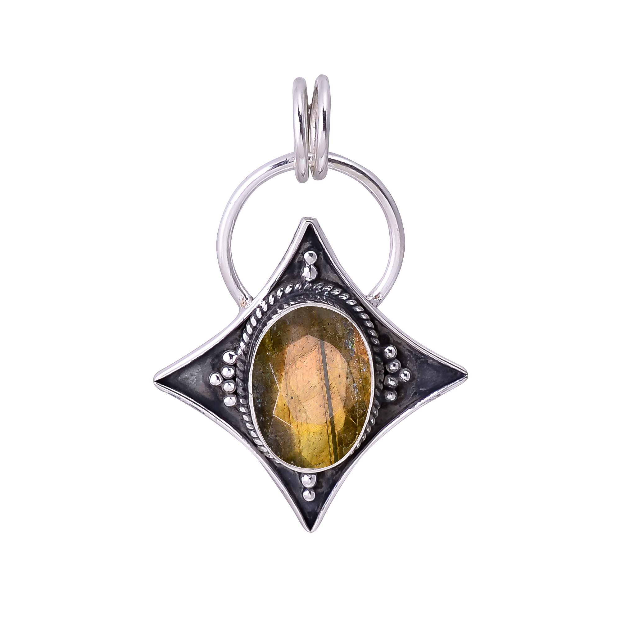 Labradorite - Madagascar 925 Solid Sterling Silver Pendant