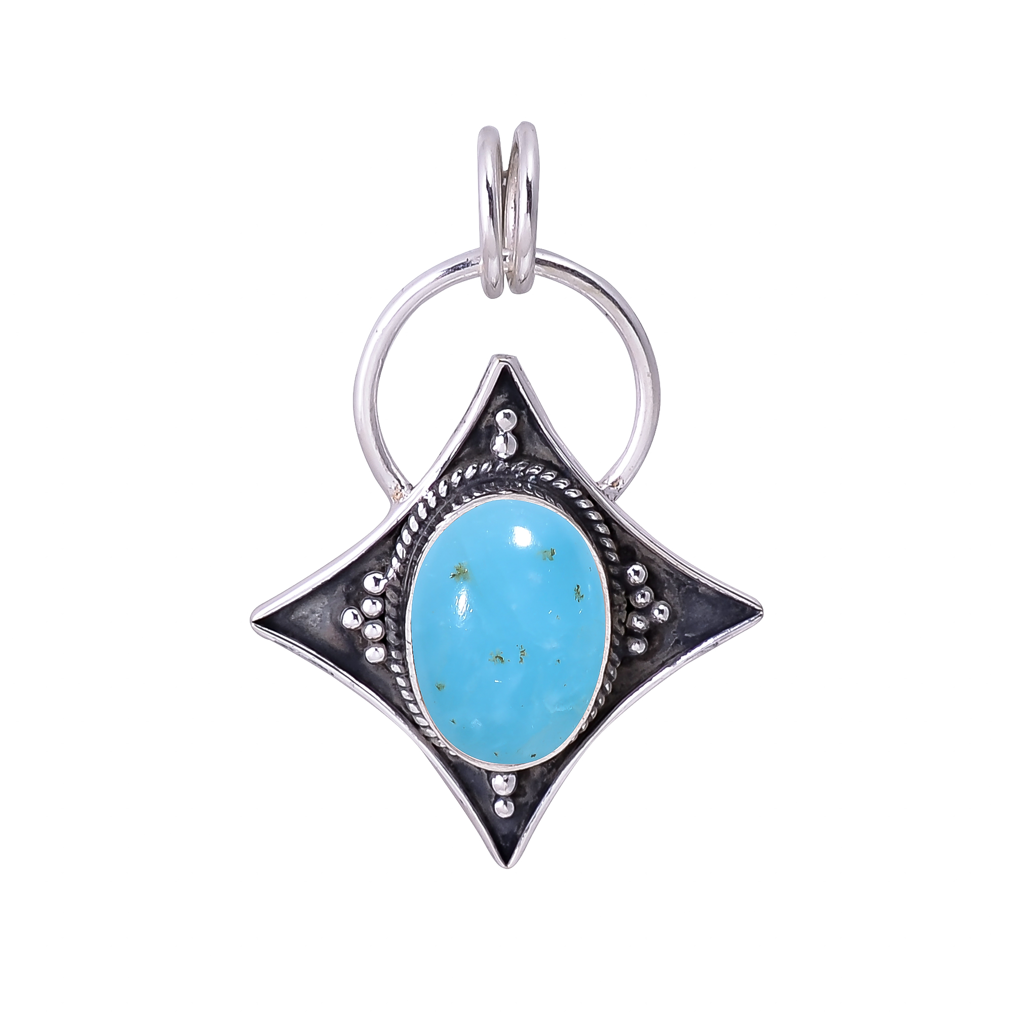 Smithsonite - Colorado 925 Solid Sterling Silver Pendant