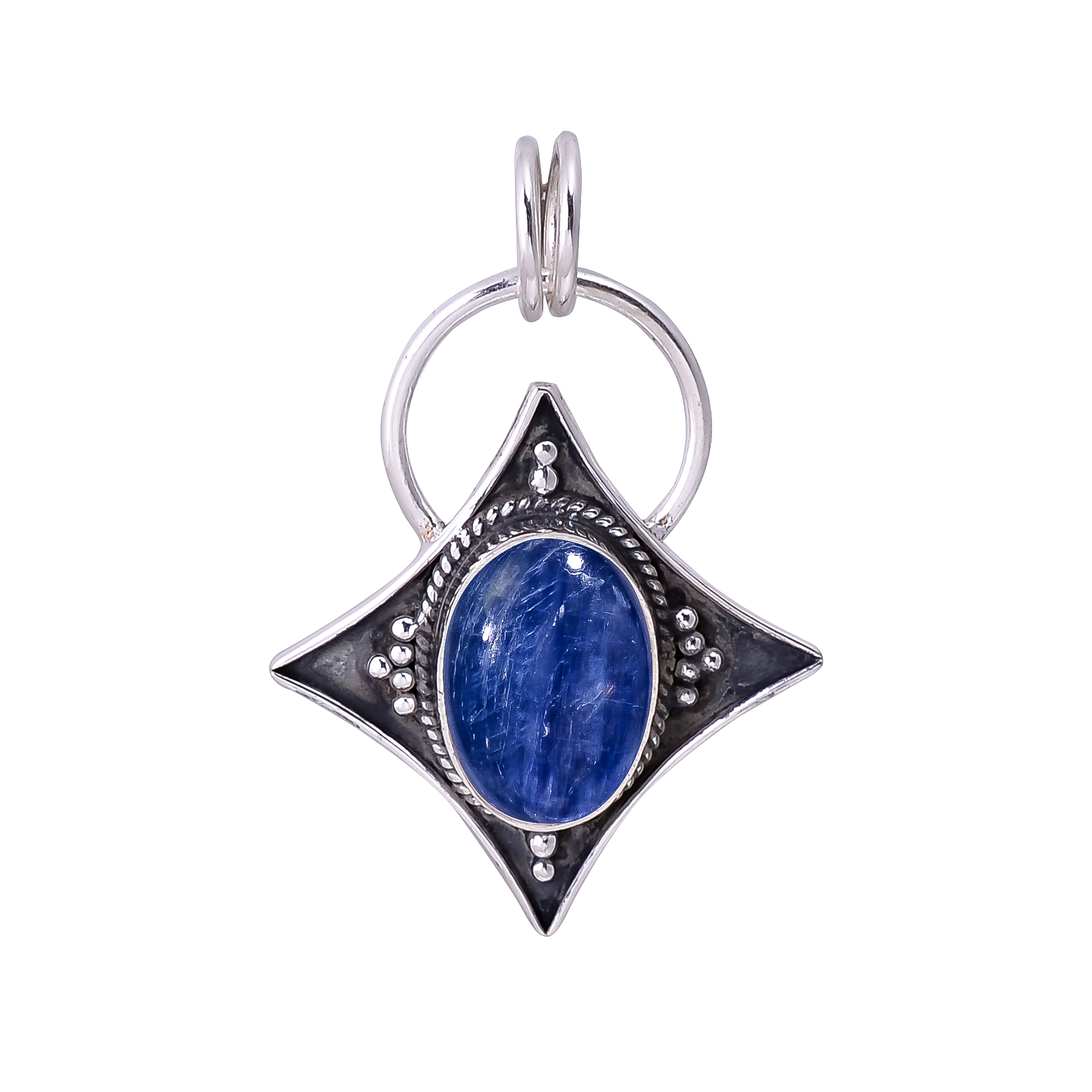 Kyanite - Nepal 925 Solid Sterling Silver Pendant