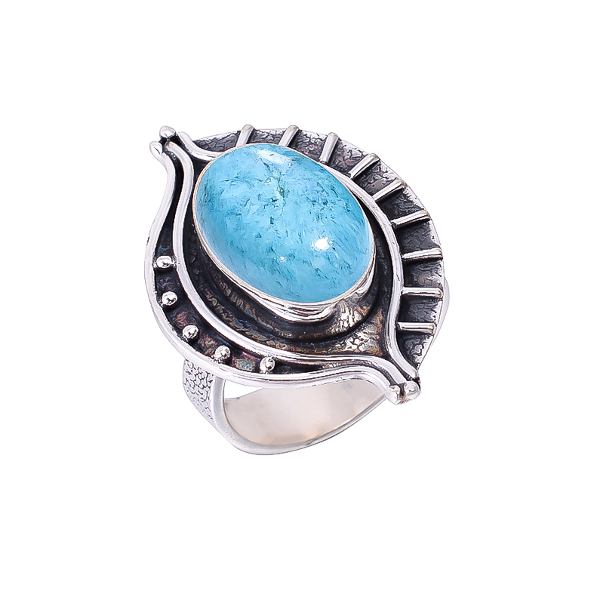 Turquoise - Tibet 925 Sterling Silver Ring