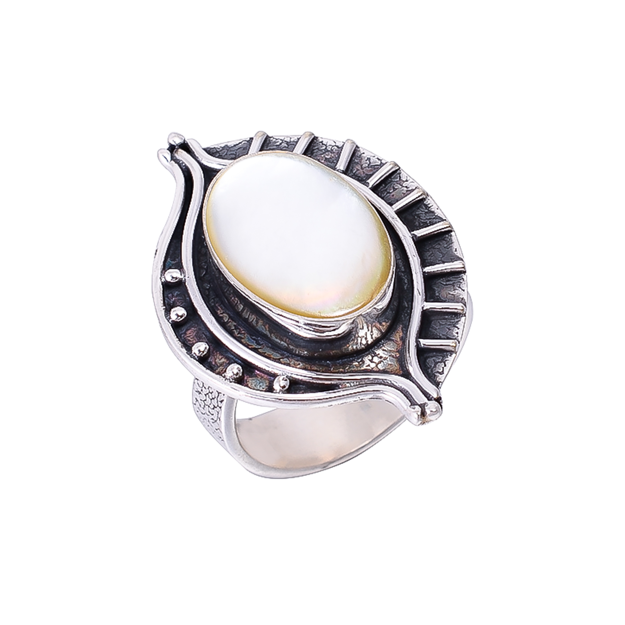 Mother Of Pearl - Australia 925 Sterling Silver Ring