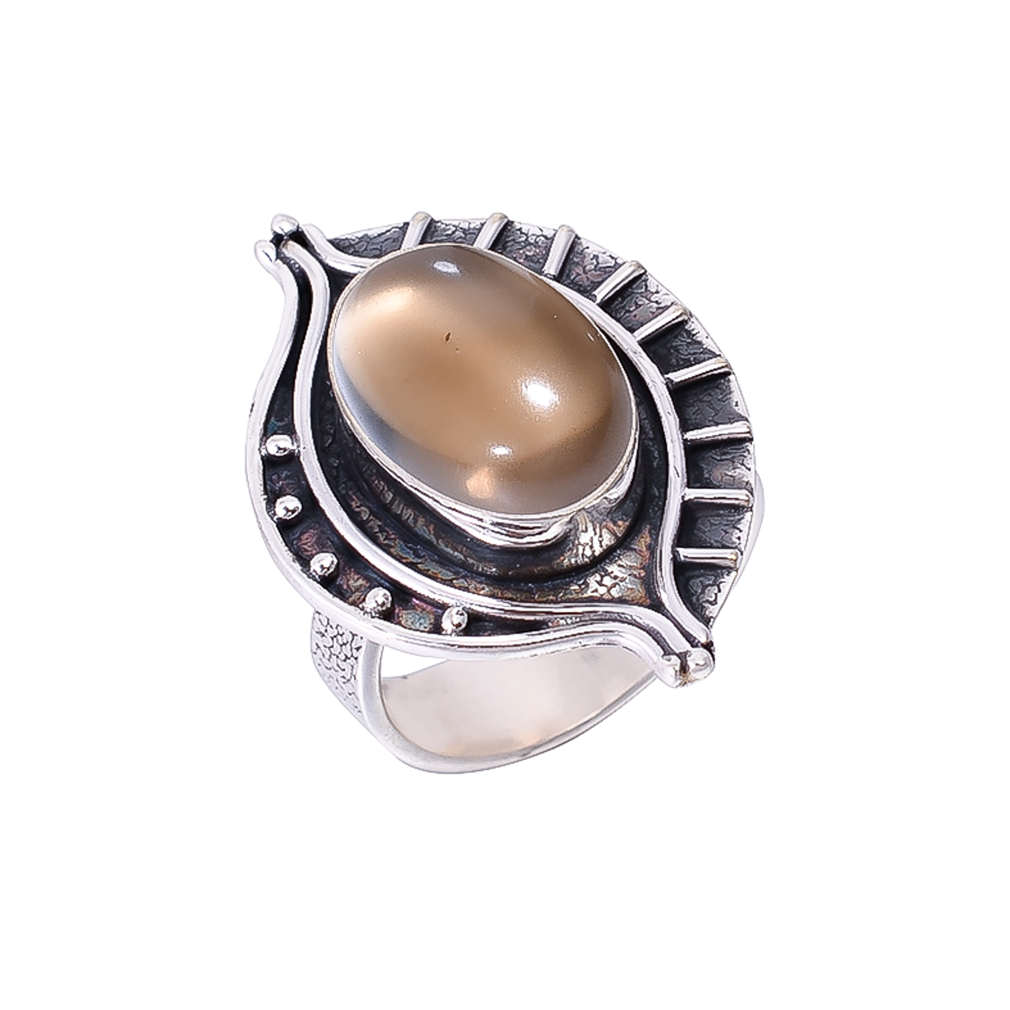 Smoky Quartz - Brazil 925 Sterling Silver Ring