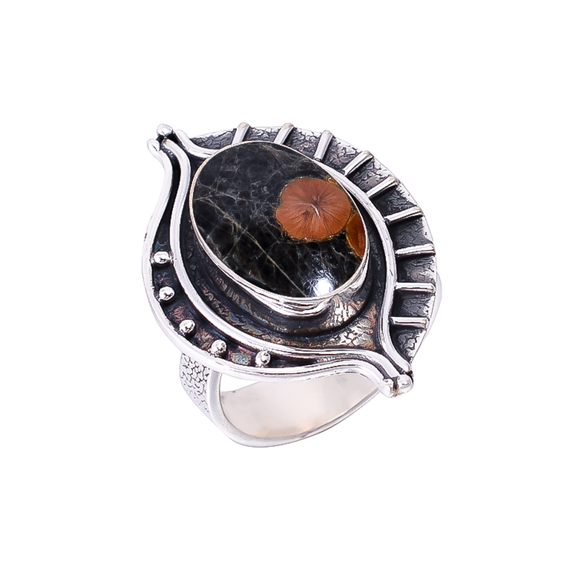 Peanut Obsidian - Sonora 925 Sterling Silver Ring