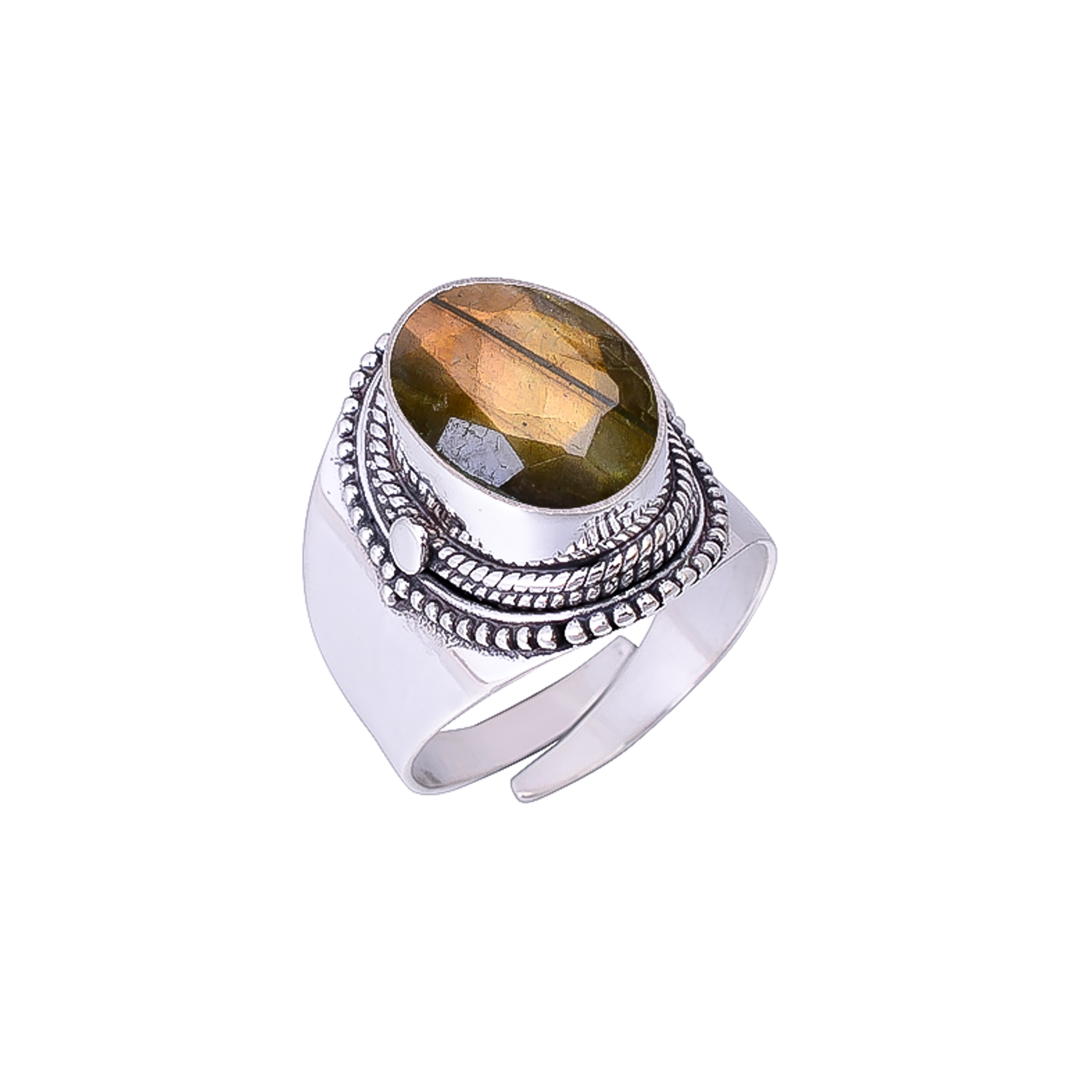Labradorite - Madagascar 925 Sterling Silver Ring