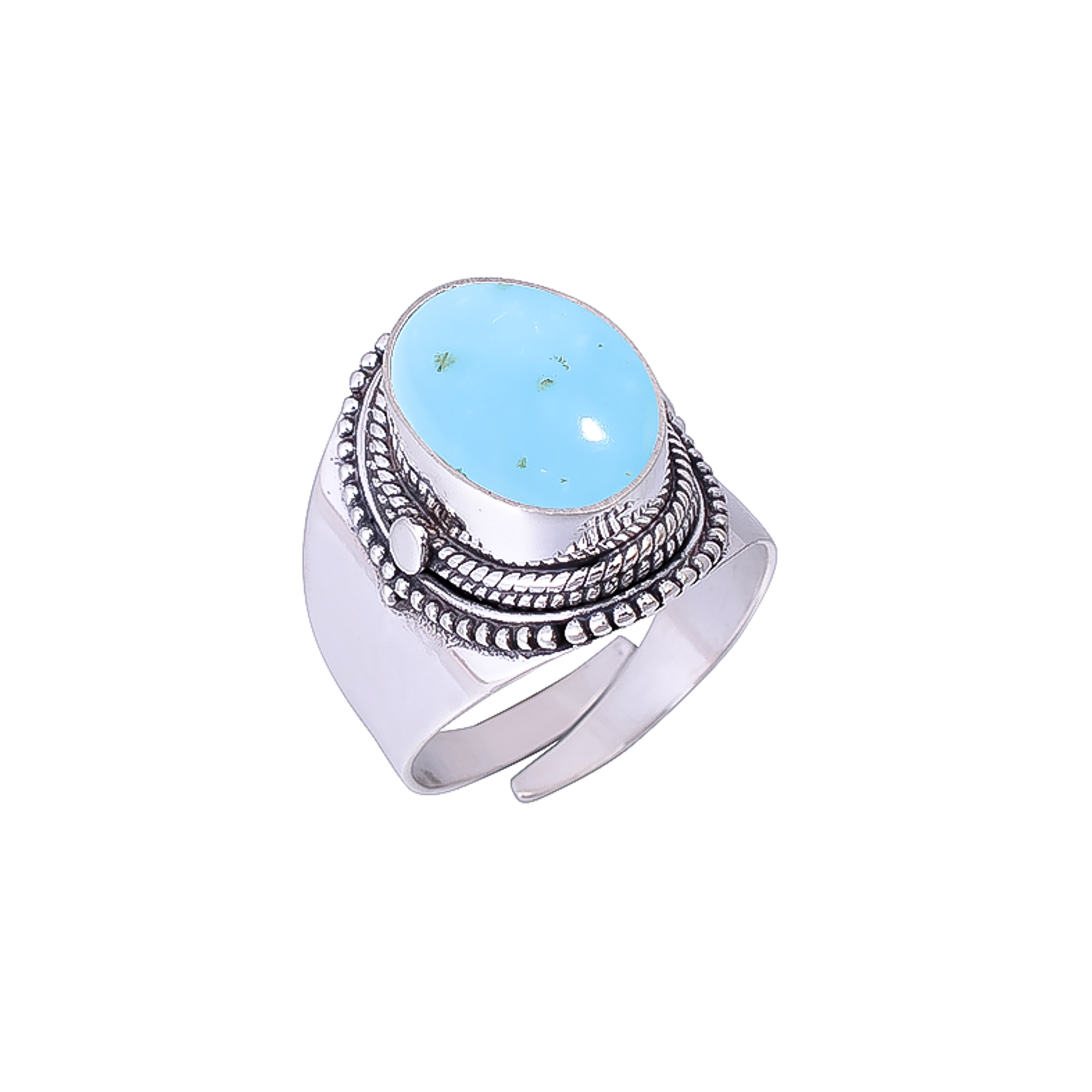 Smithsonite - Colorado 925 Sterling Silver Ring