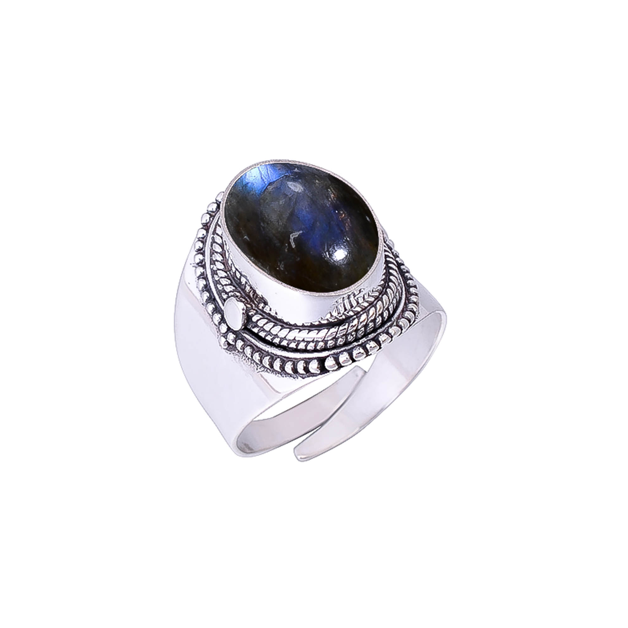 Labradorite - Madagascar 925 Sterling Silver Ring
