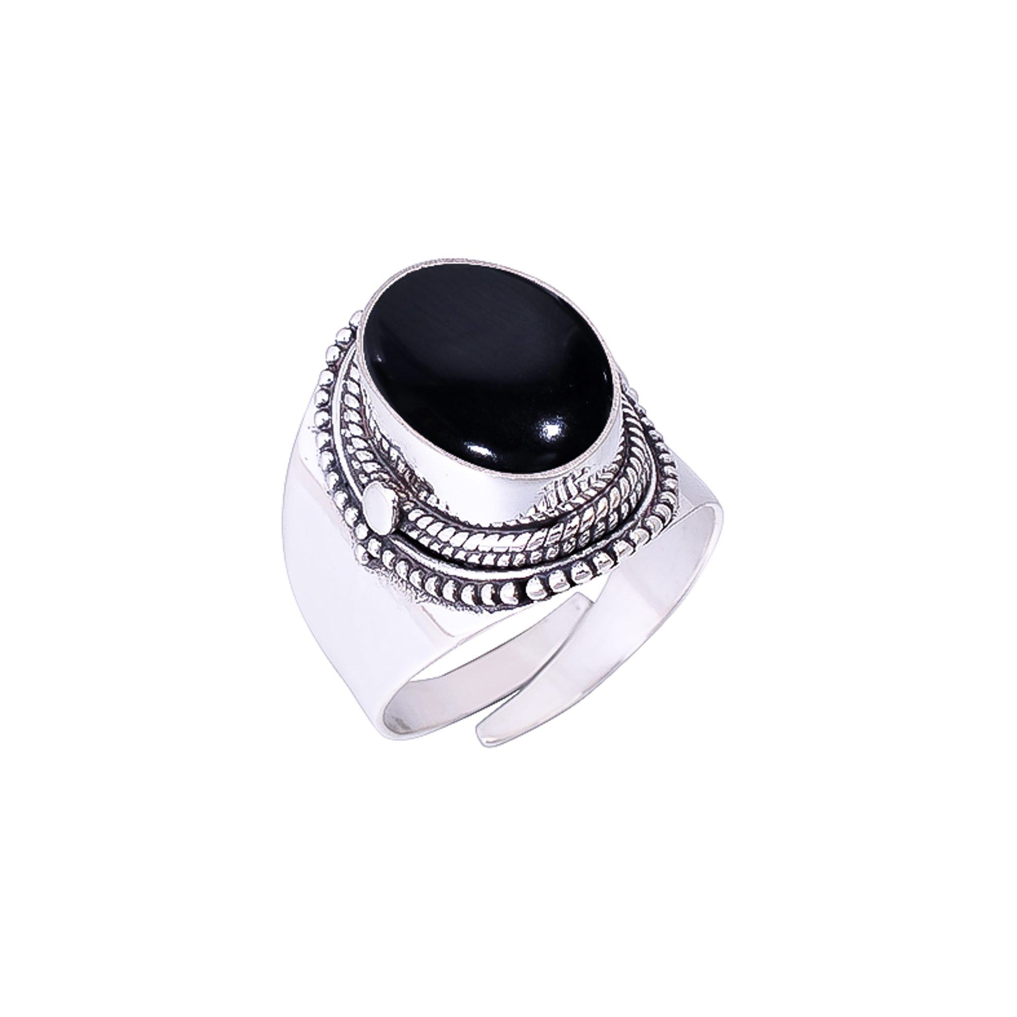 Black Onyx - Brazil 925 Sterling Silver Ring