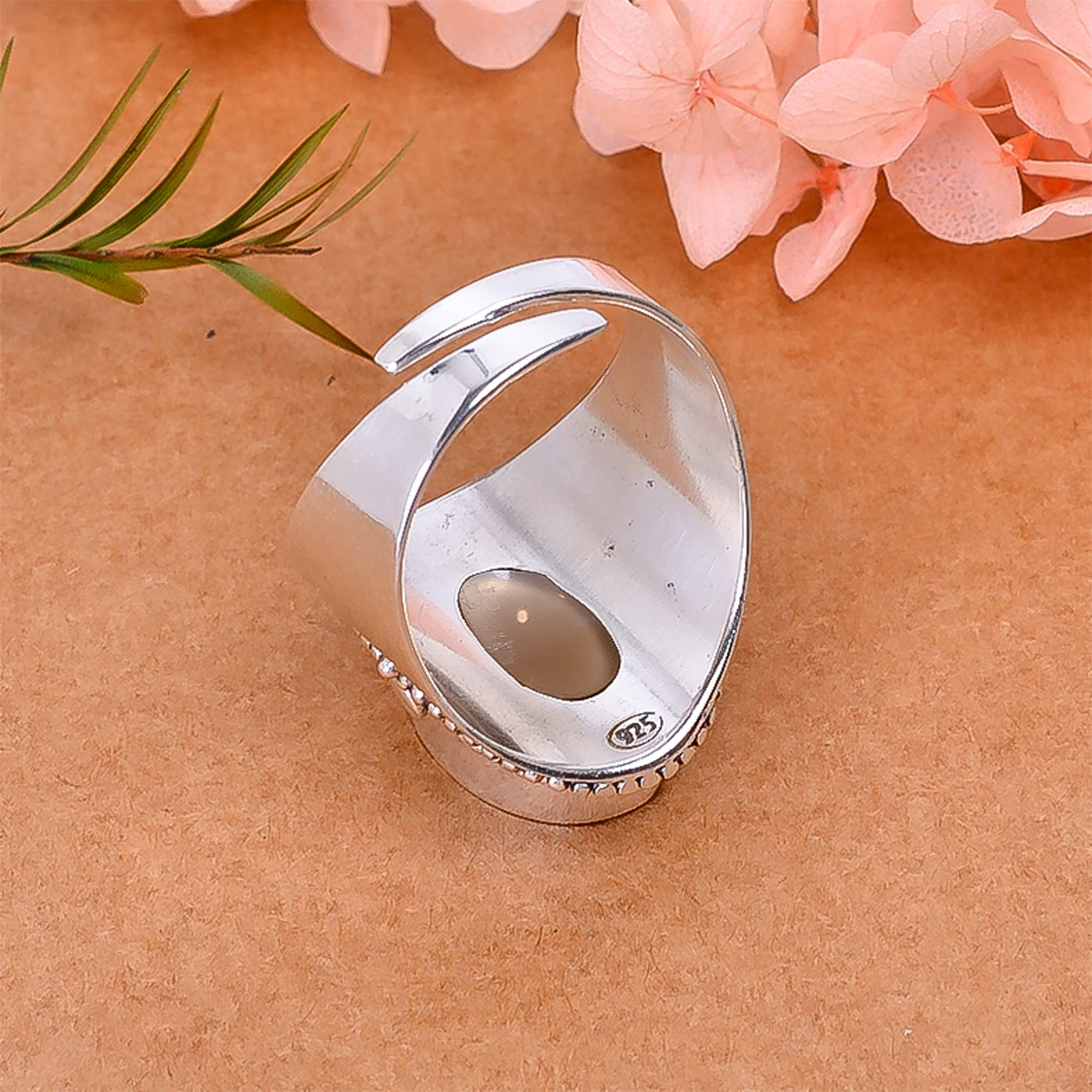 Smoky Quartz - Brazil 925 Sterling Silver Ring