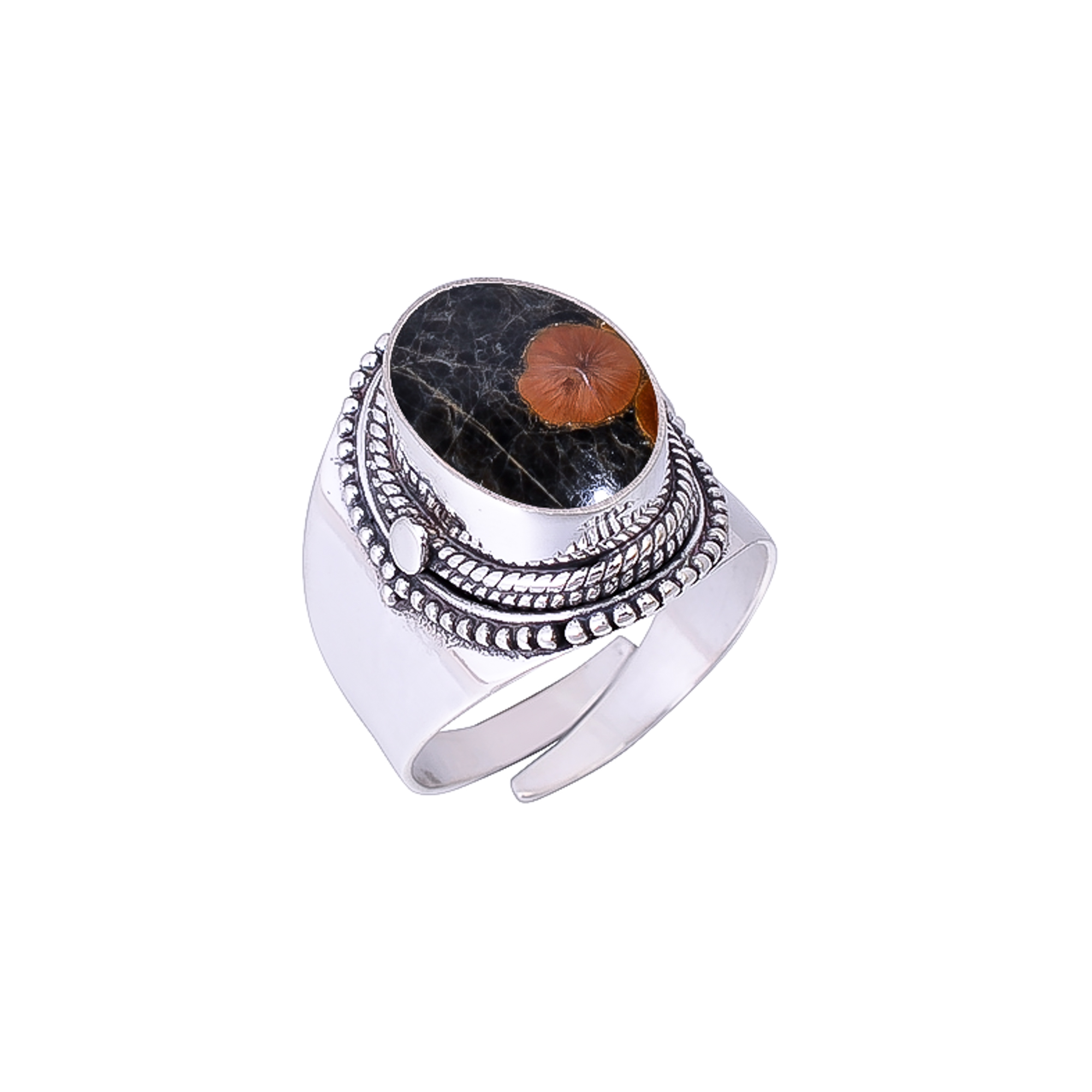 Peanut Obsidian - Sonora 925 Sterling Silver Ring