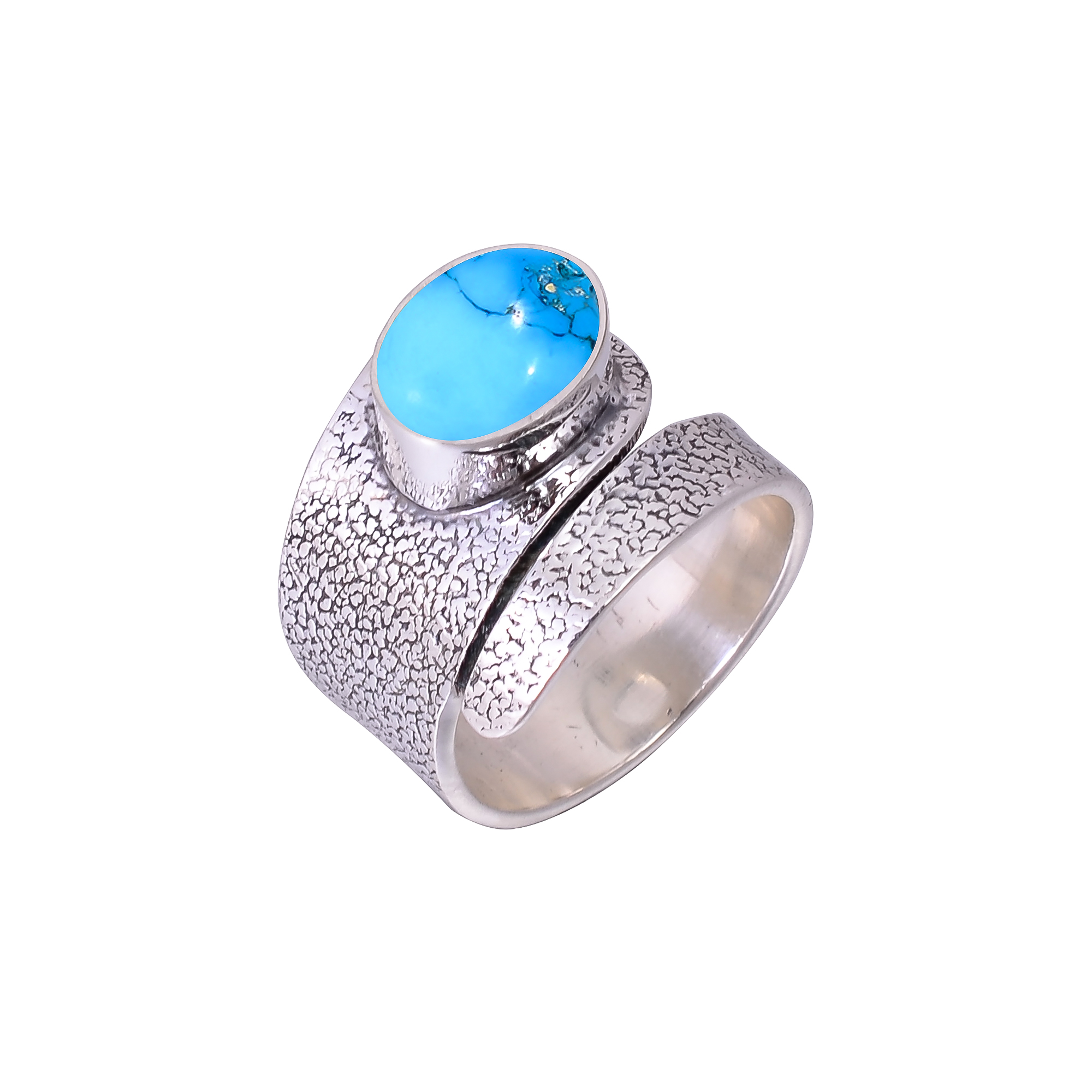 Magnesite Turquoise 925 Sterling Silver Ring
