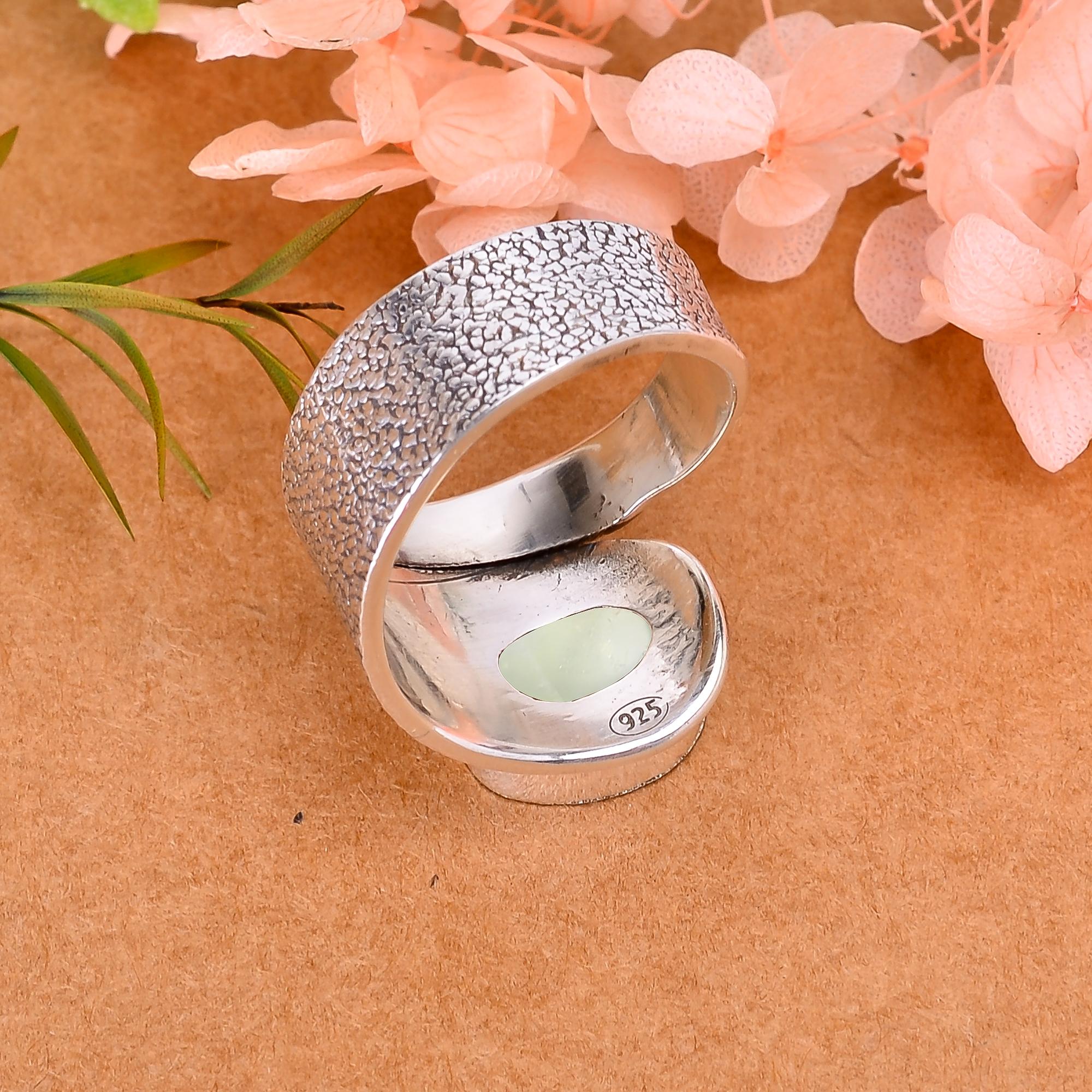 Prehnite - South Africa 925 Sterling Silver Ring