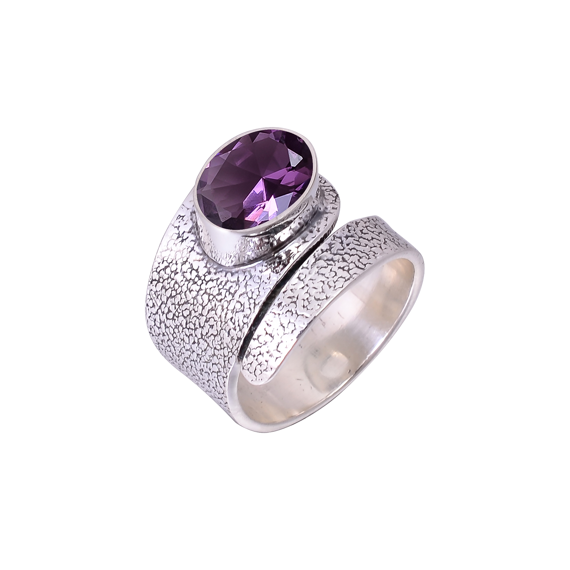 Purple Amethyst - Simulated 925 Sterling Silver Ring