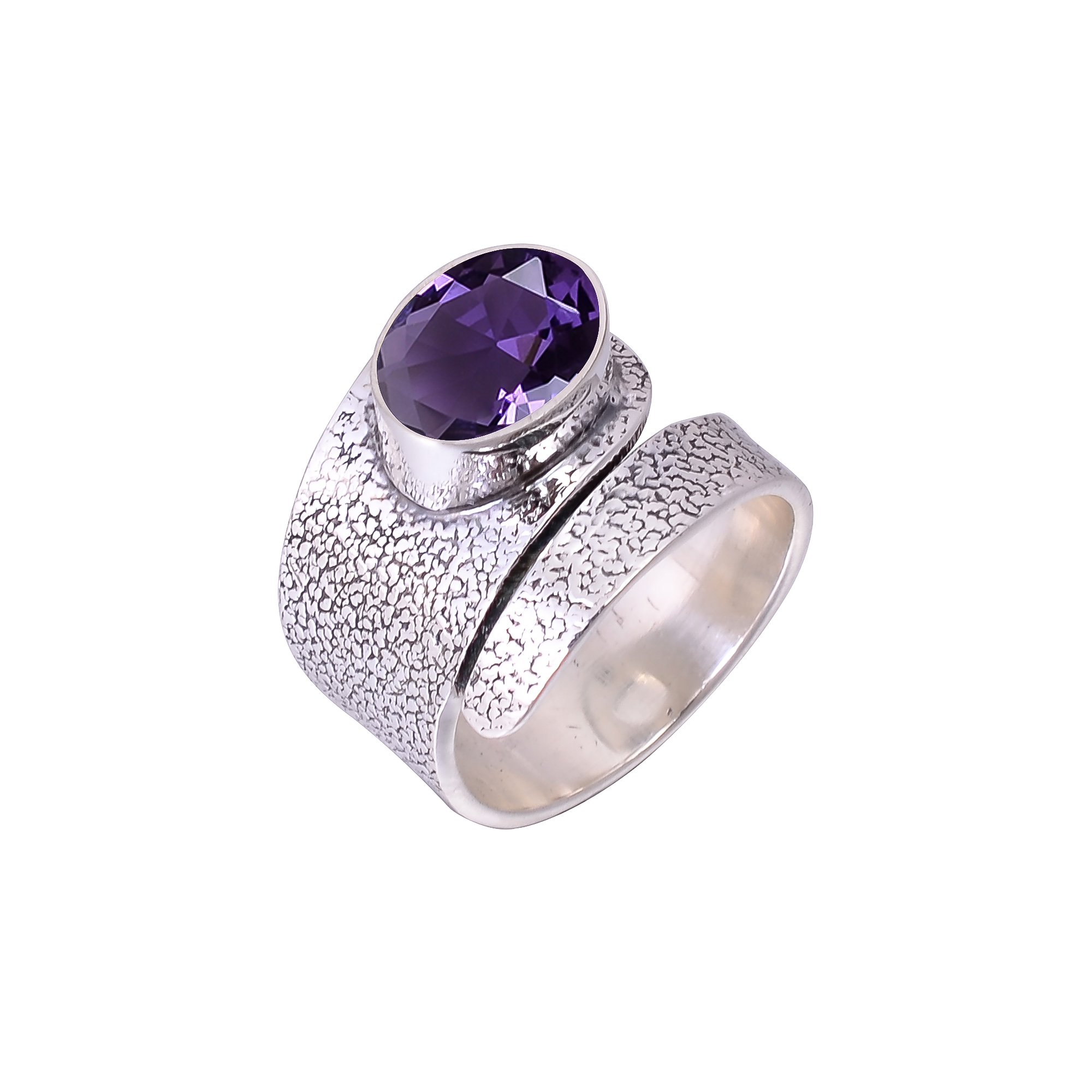 Iolite - Simulated 925 Sterling Silver Ring