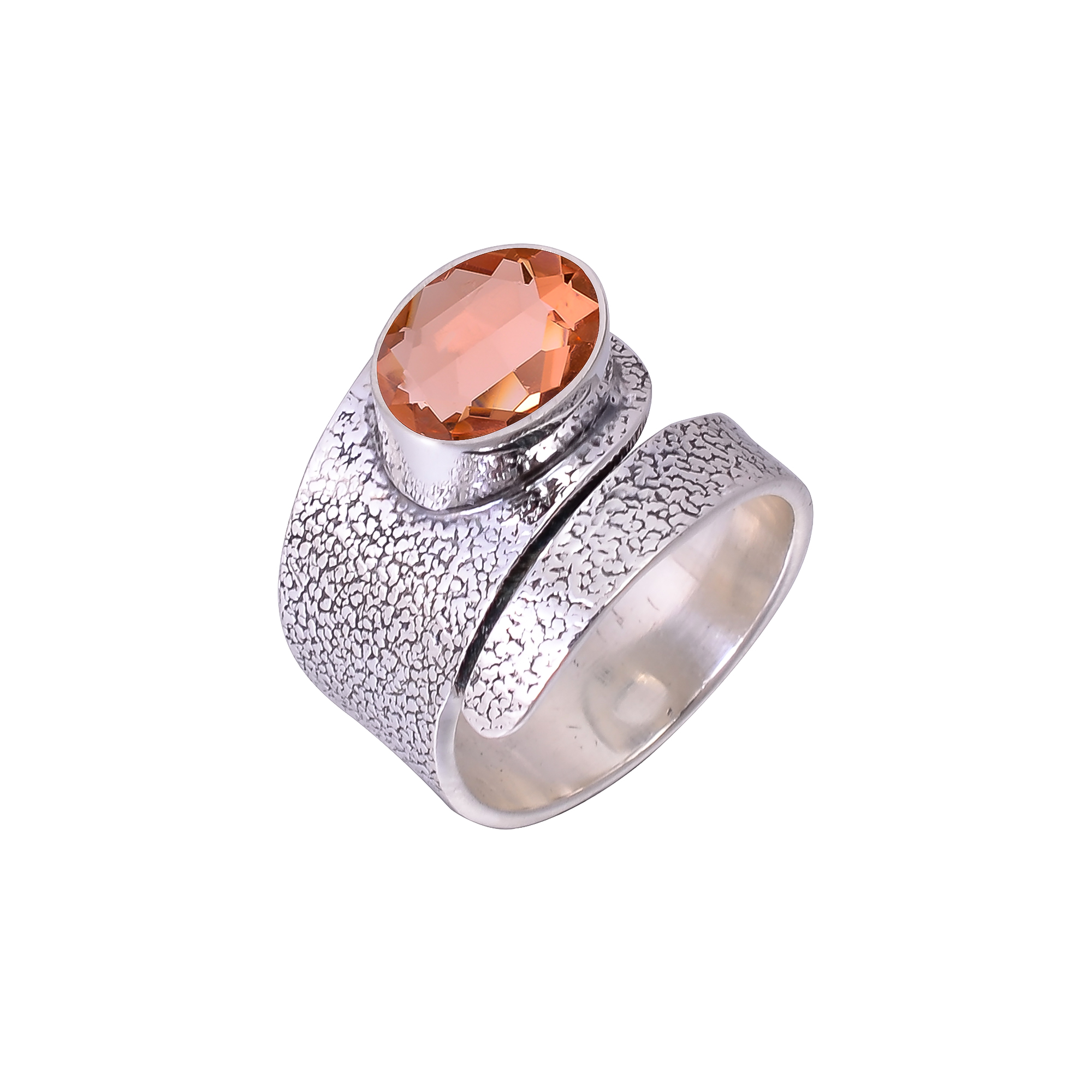 Morganite - Simulated 925 Sterling Silver Ring