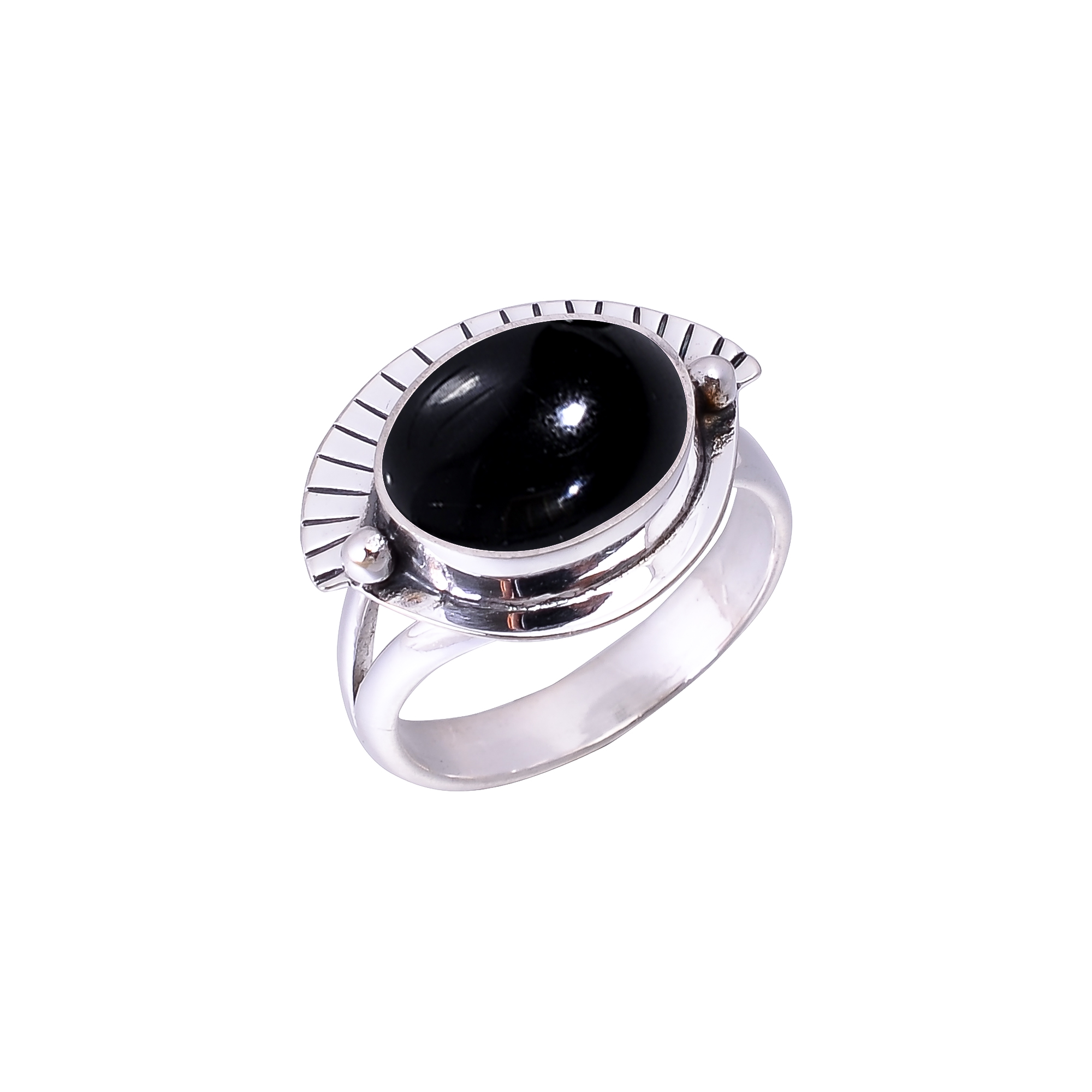 Black Onyx - Brazil Designer Handmade 925 Sterling Silver Ring