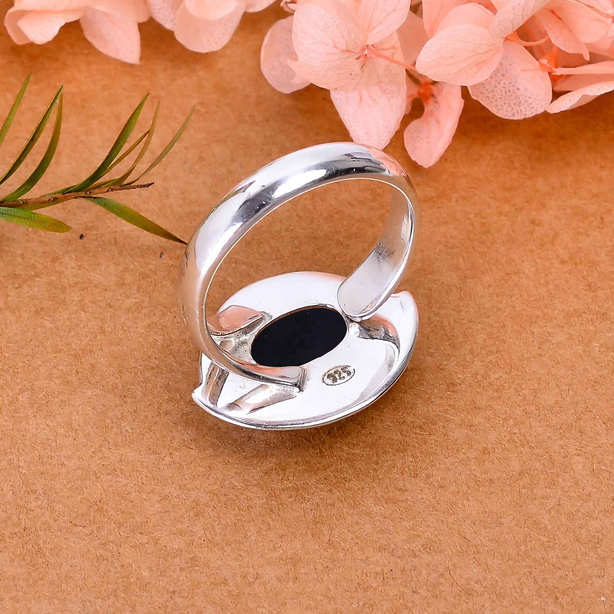 Black Onyx - Brazil Designer Handmade 925 Sterling Silver Ring