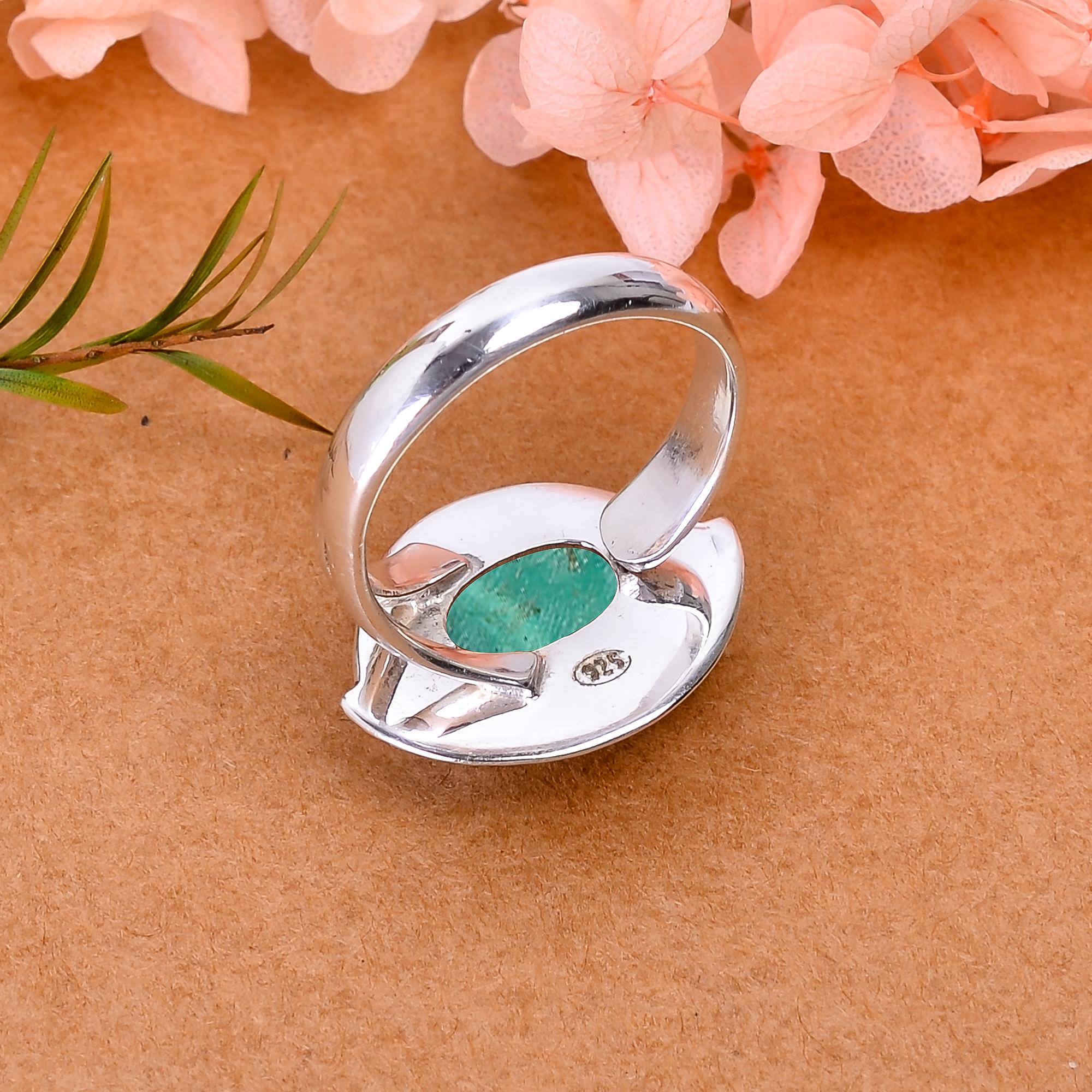 Malachite - Congo Designer Handmade 925 Sterling Silver Ring