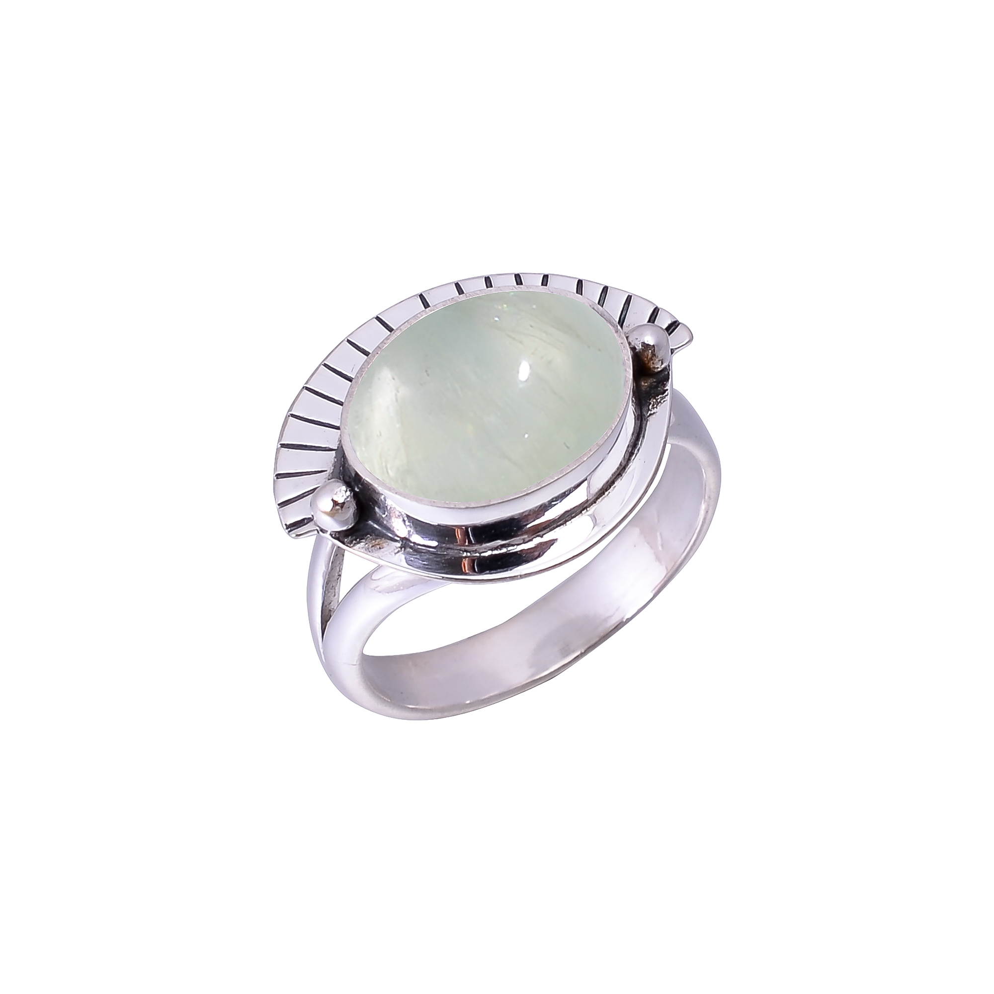 Prehnite - South Africa Designer Handmade 925 Sterling Silver Ring