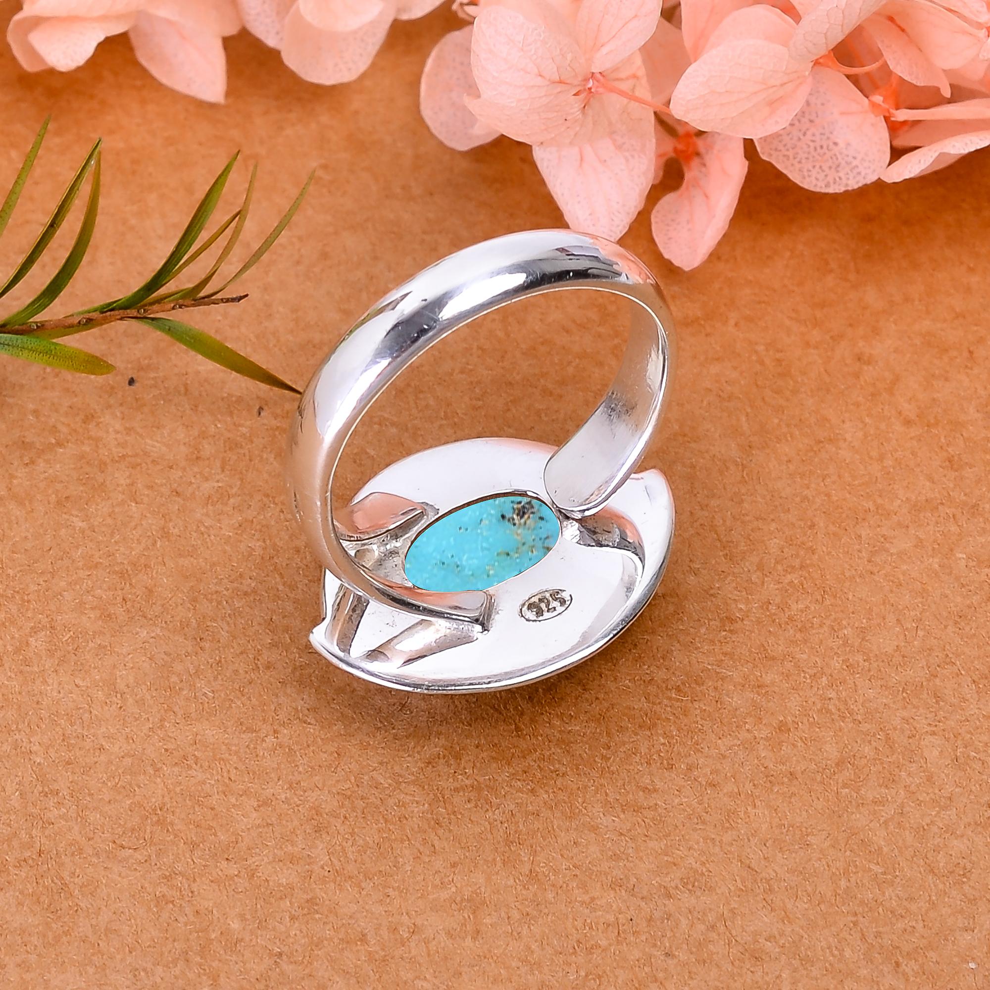 Turquoise - Tibet Designer Handmade 925 Sterling Silver Ring