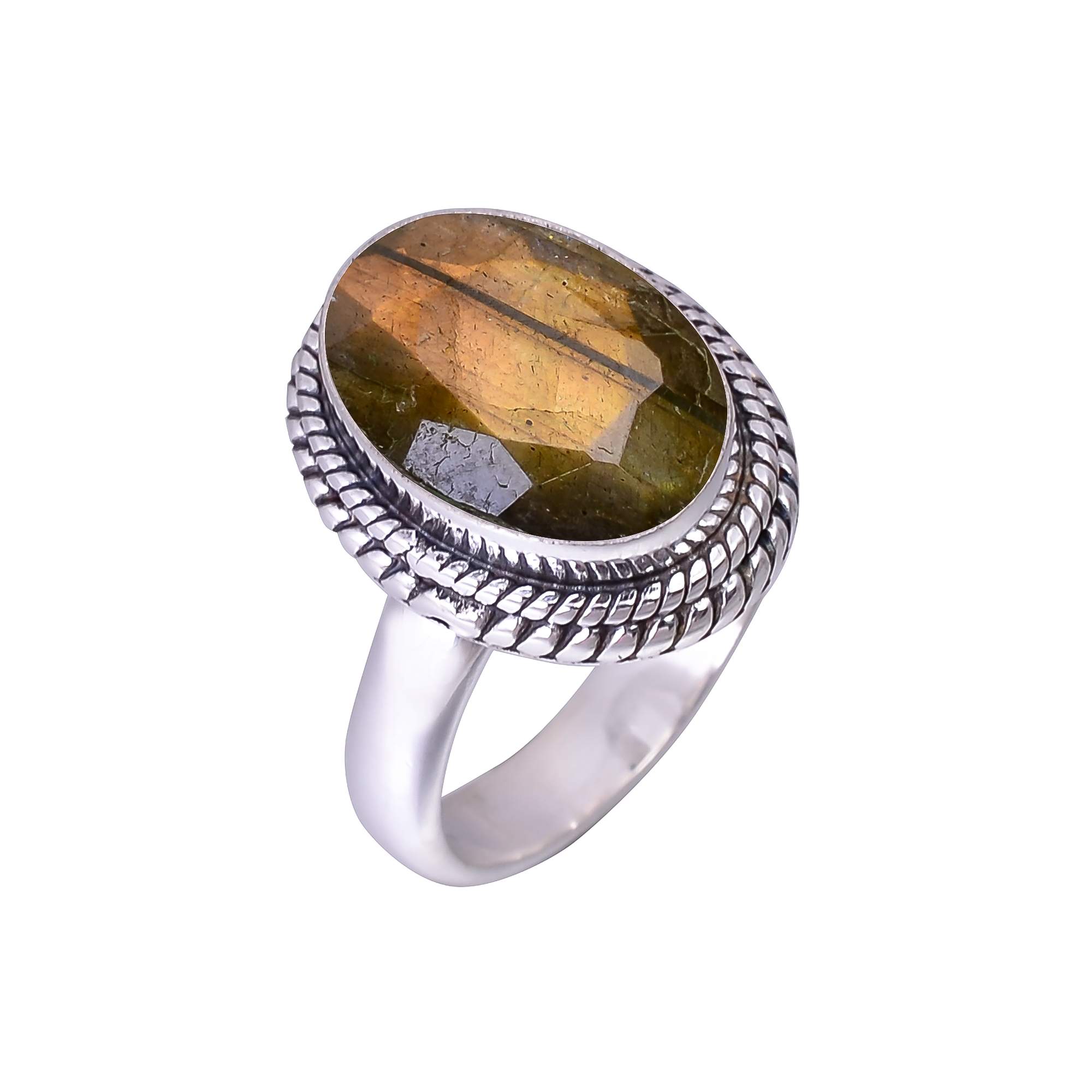 Labradorite - Madagascar 925 Sterling Silver Ring