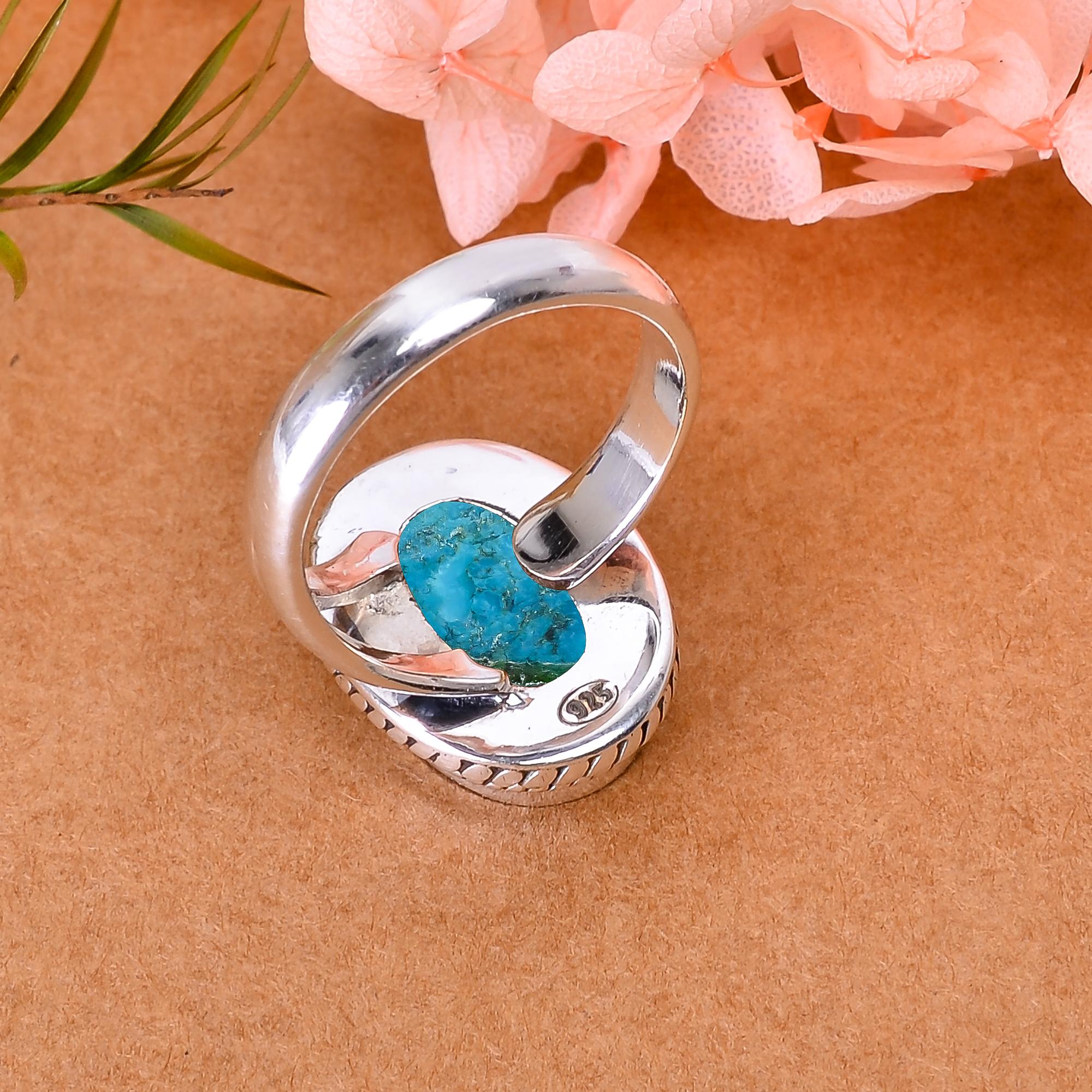 Turquoise - Tibet 925 Sterling Silver Ring