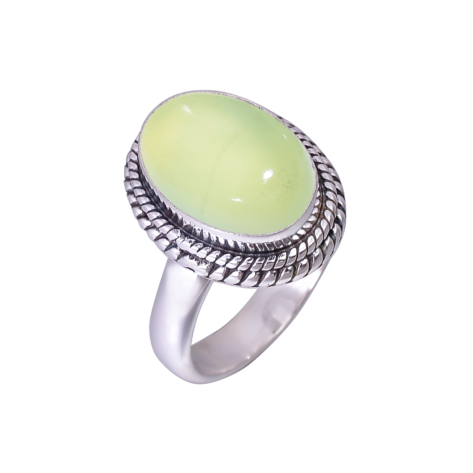 Prehnite - South Africa 925 Sterling Silver Ring