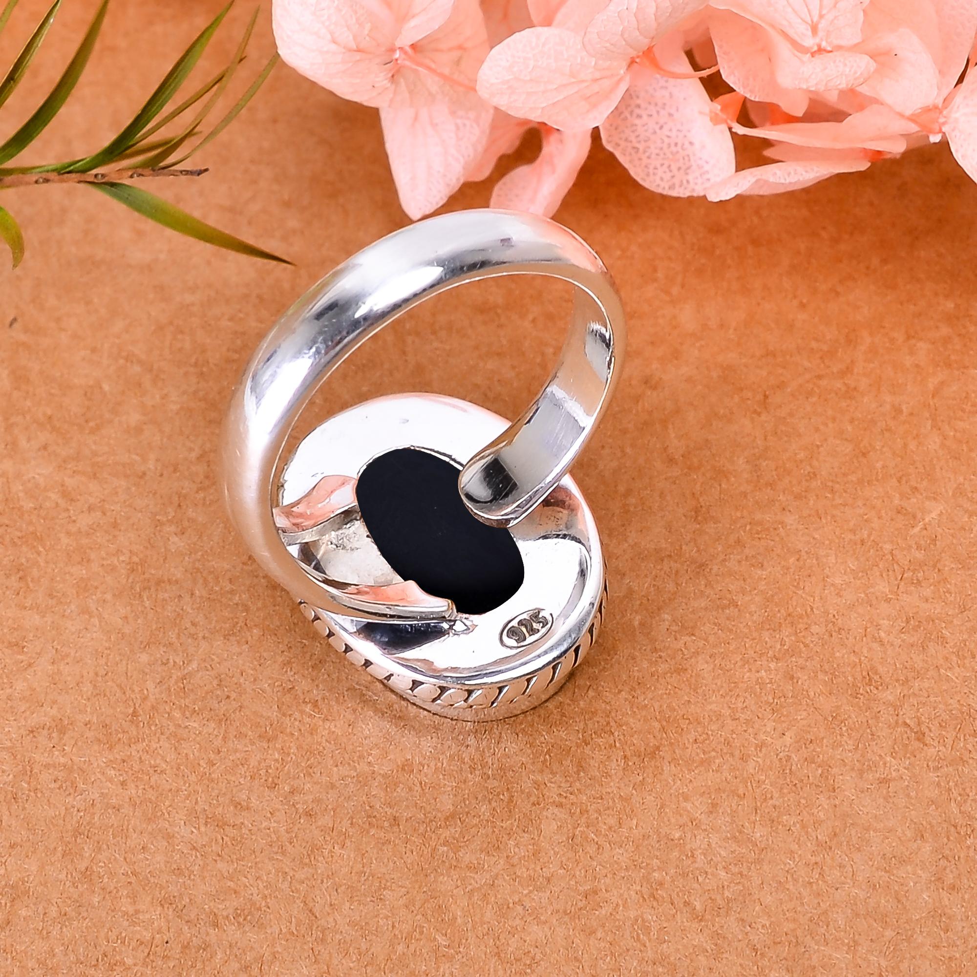 Black Onyx - Brazil 925 Sterling Silver Ring