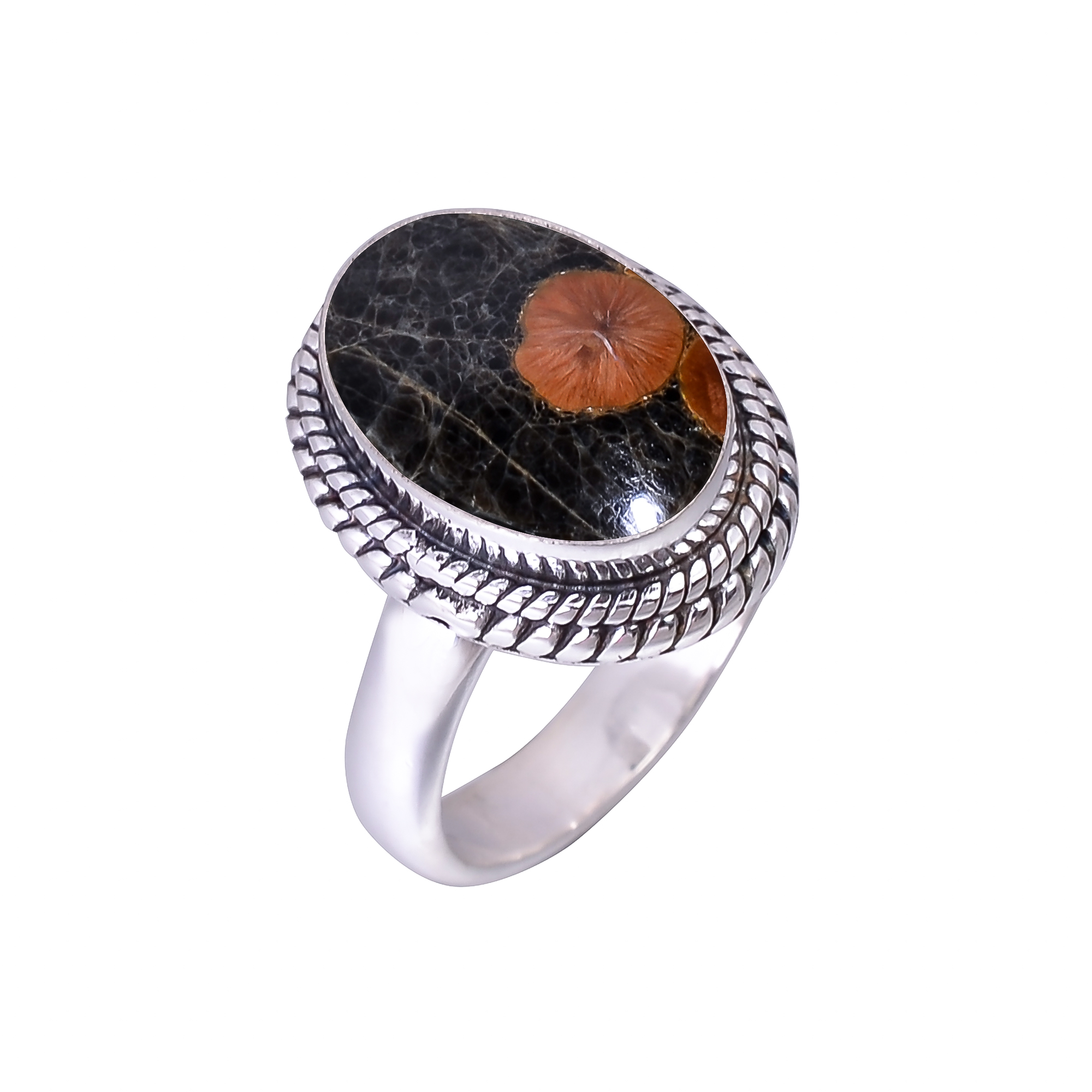 Peanut Obsidian - Sonora 925 Sterling Silver Ring