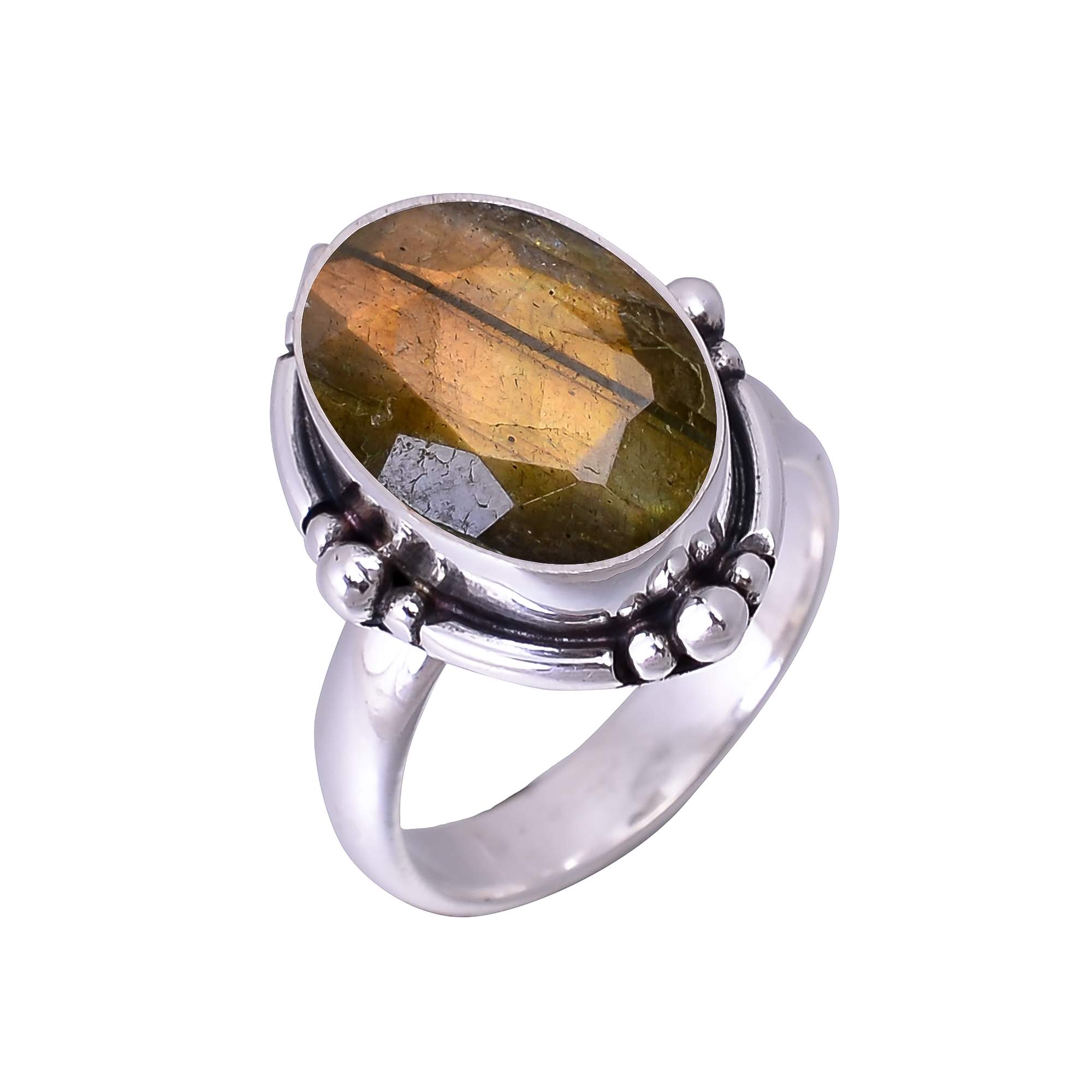 Labradorite - Madagascar 925 Sterling Silver Ring