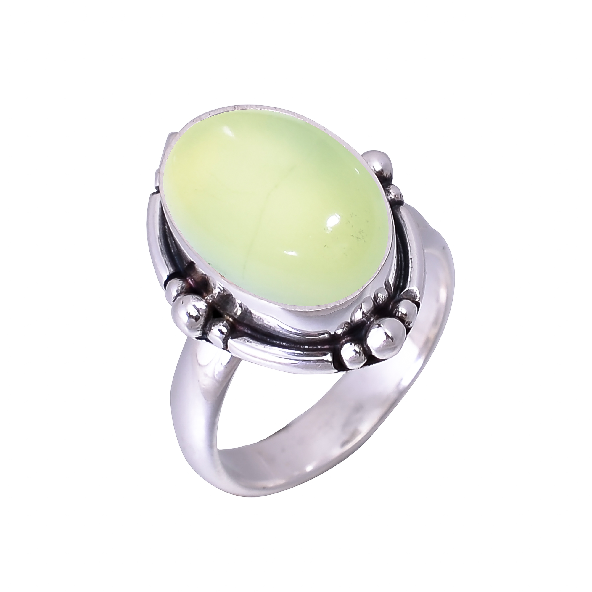 Prehnite - South Africa 925 Sterling Silver Ring
