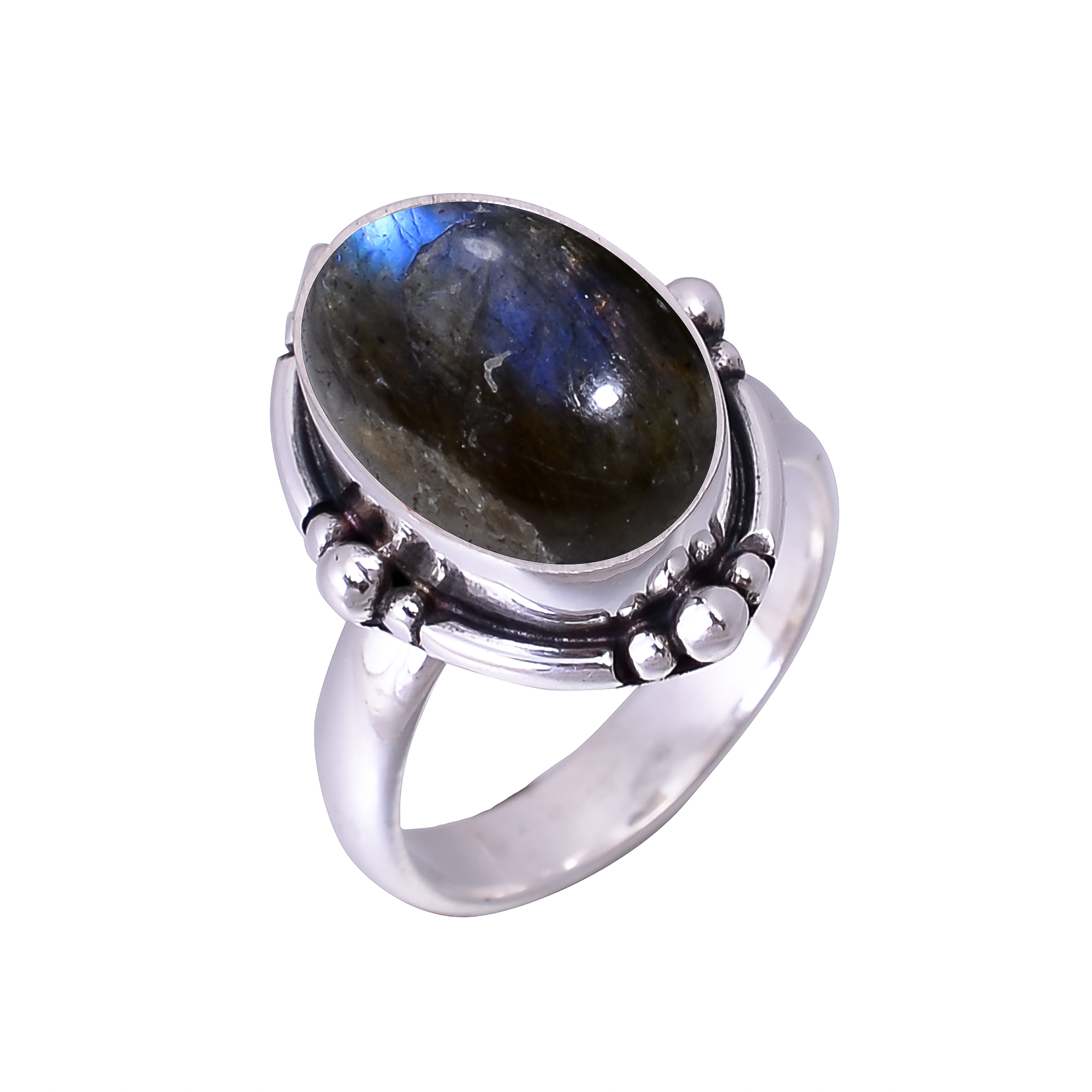 Labradorite - Madagascar 925 Sterling Silver Ring