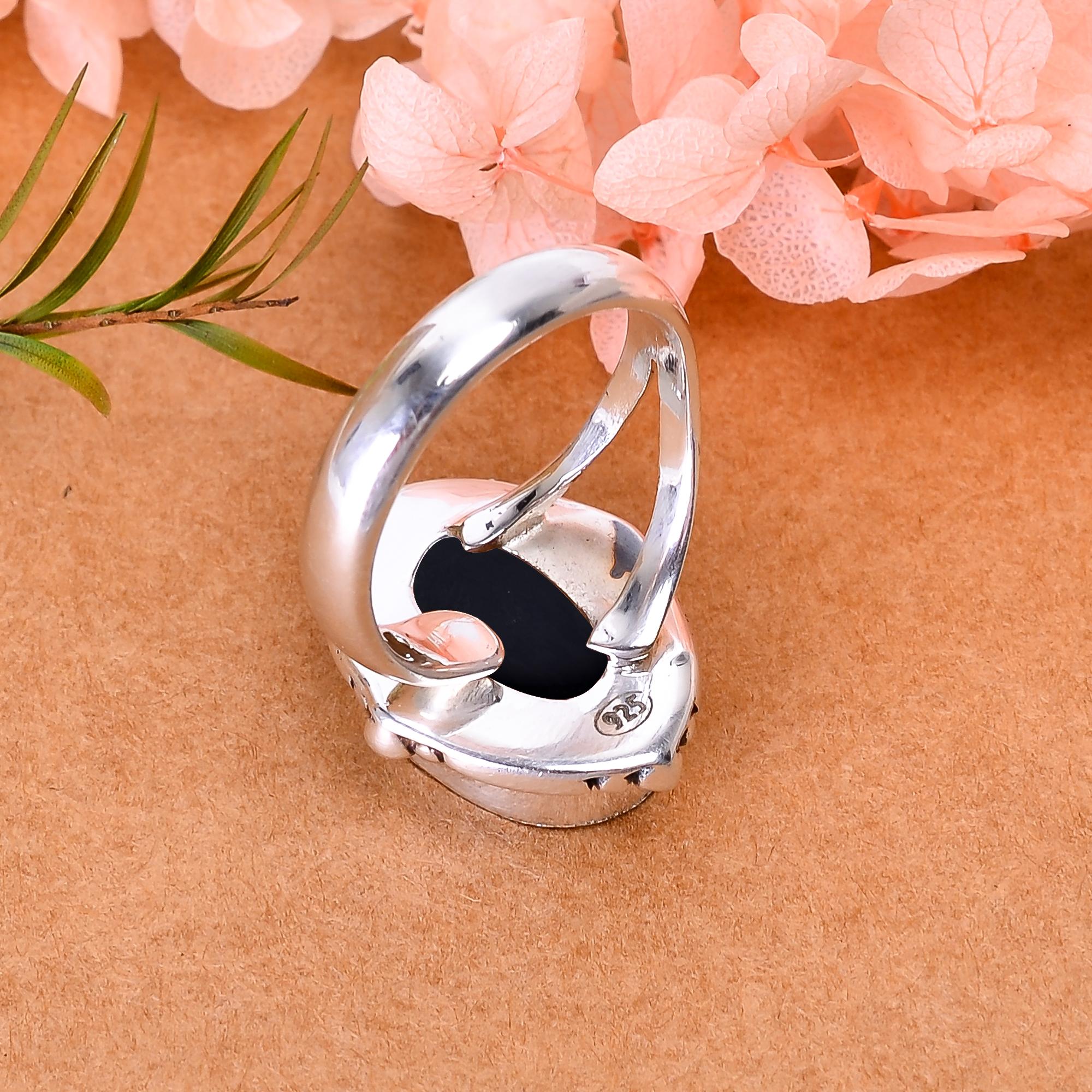 Black Onyx - Brazil 925 Sterling Silver Ring