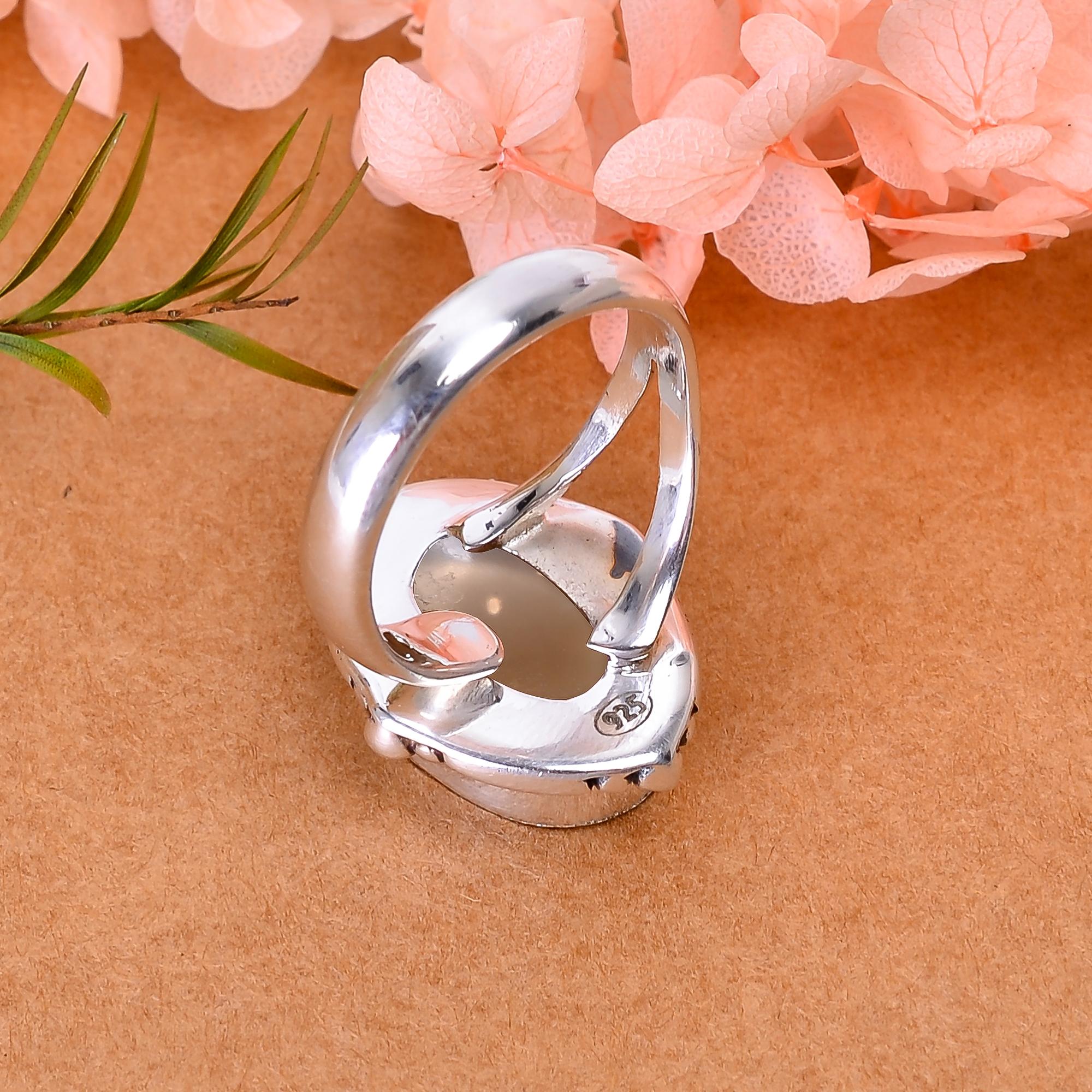 Smoky Quartz - Brazil 925 Sterling Silver Ring