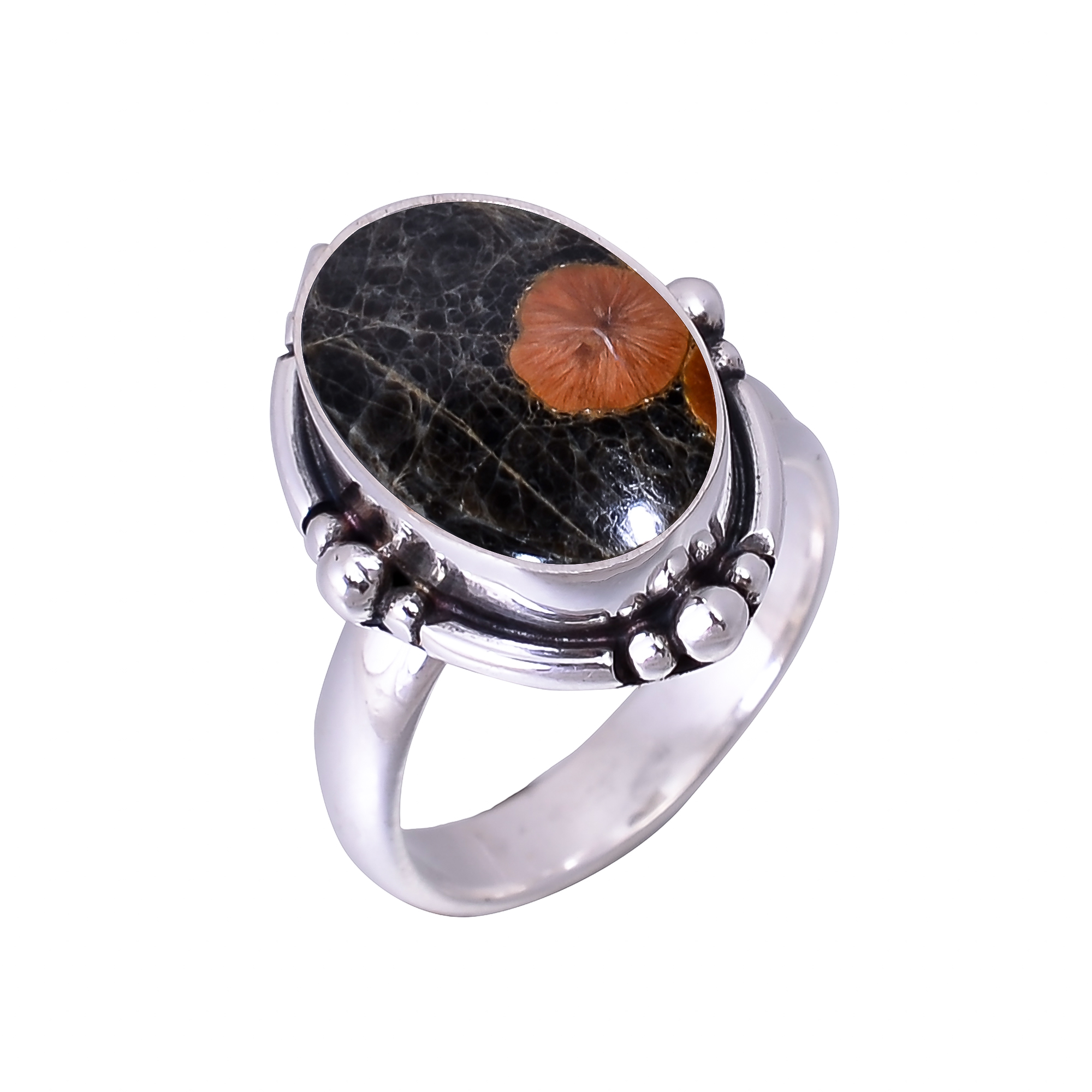 Peanut Obsidian - Sonora 925 Sterling Silver Ring