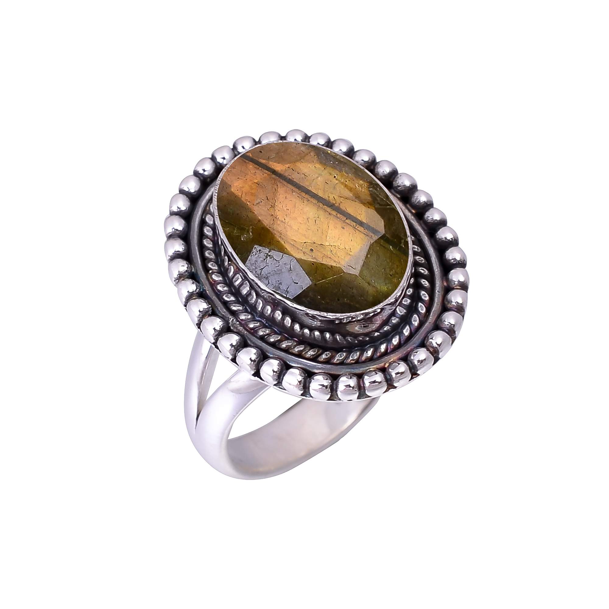 Labradorite - Madagascar 925 Sterling Silver Ring