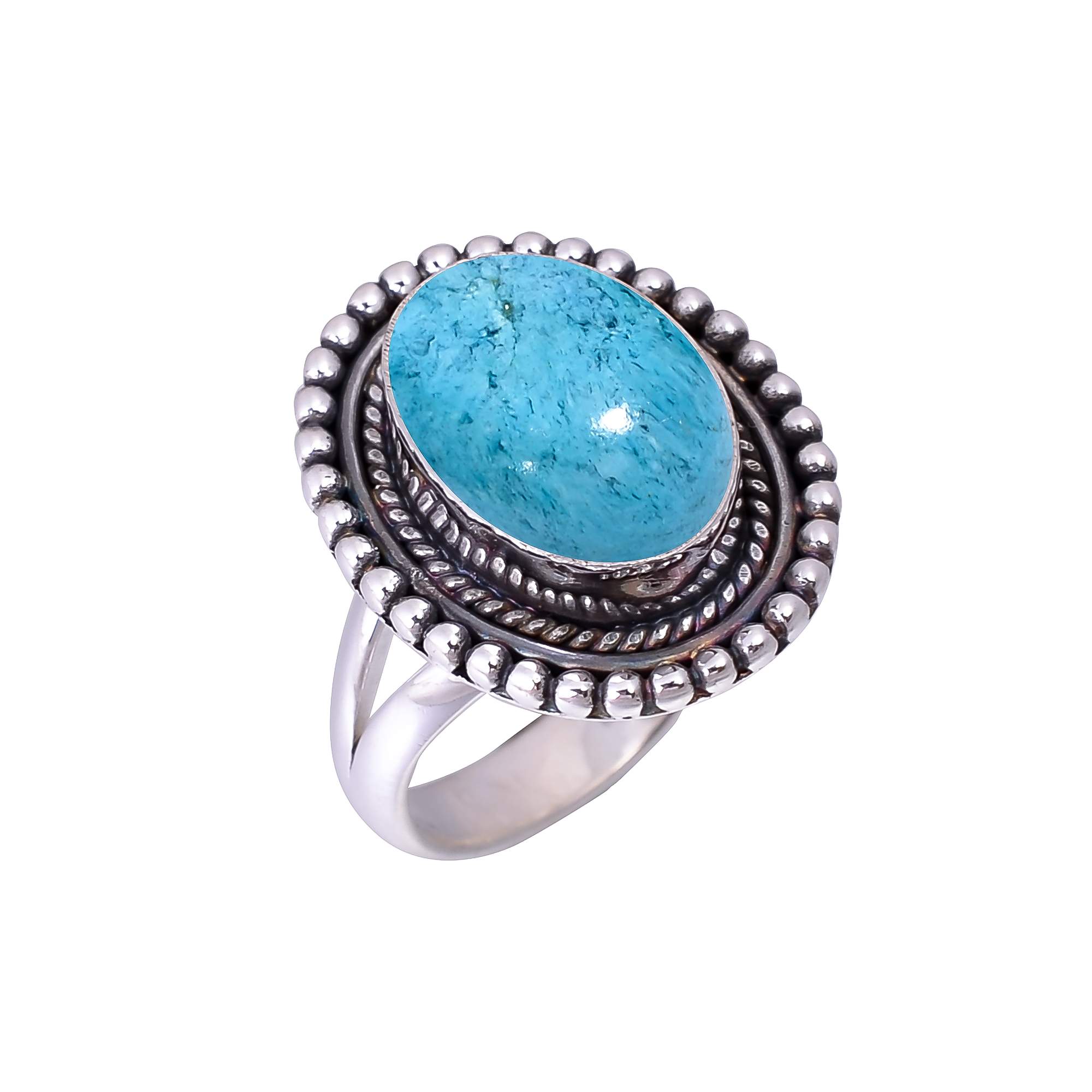 Turquoise - Tibet 925 Sterling Silver Ring