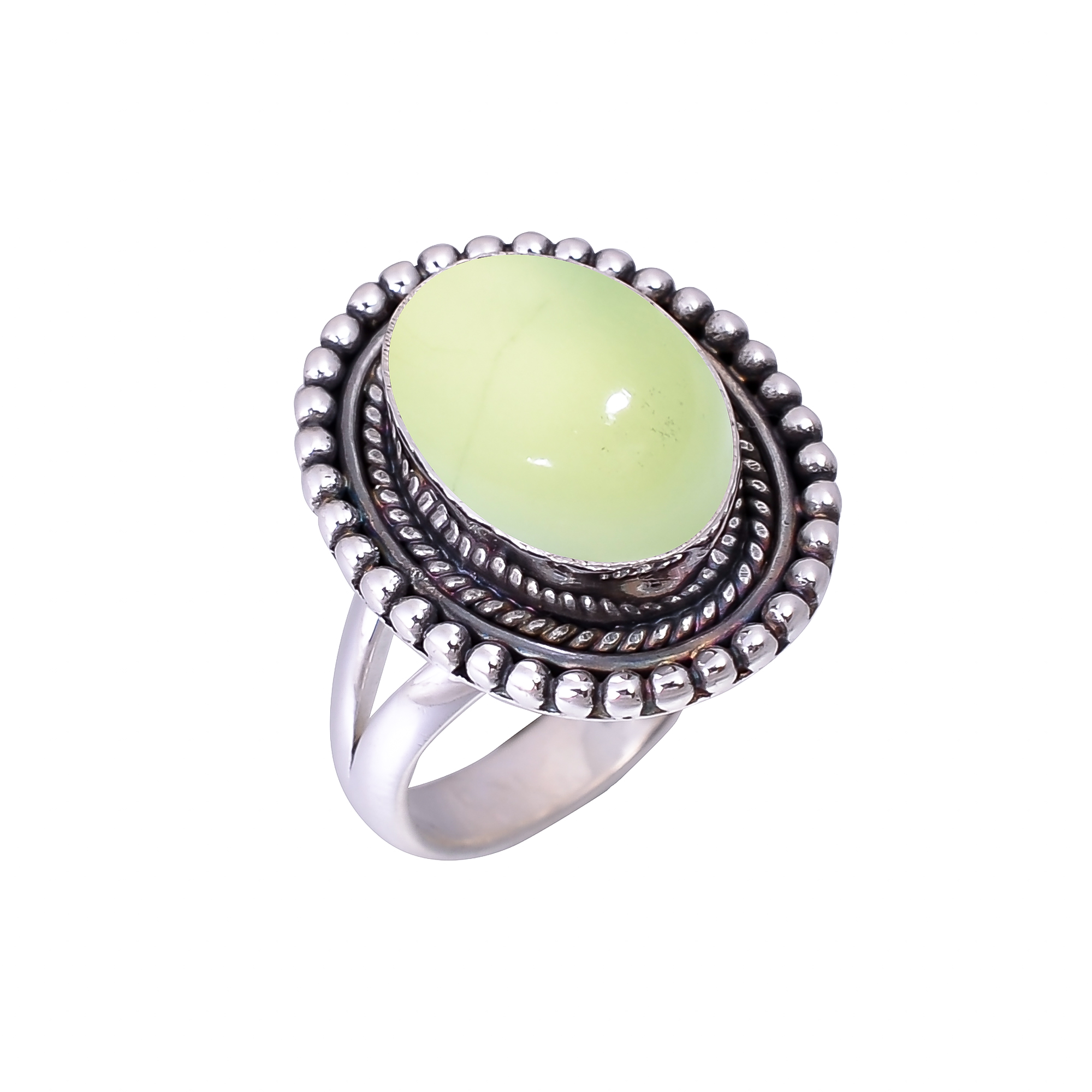 Prehnite - South Africa 925 Sterling Silver Ring